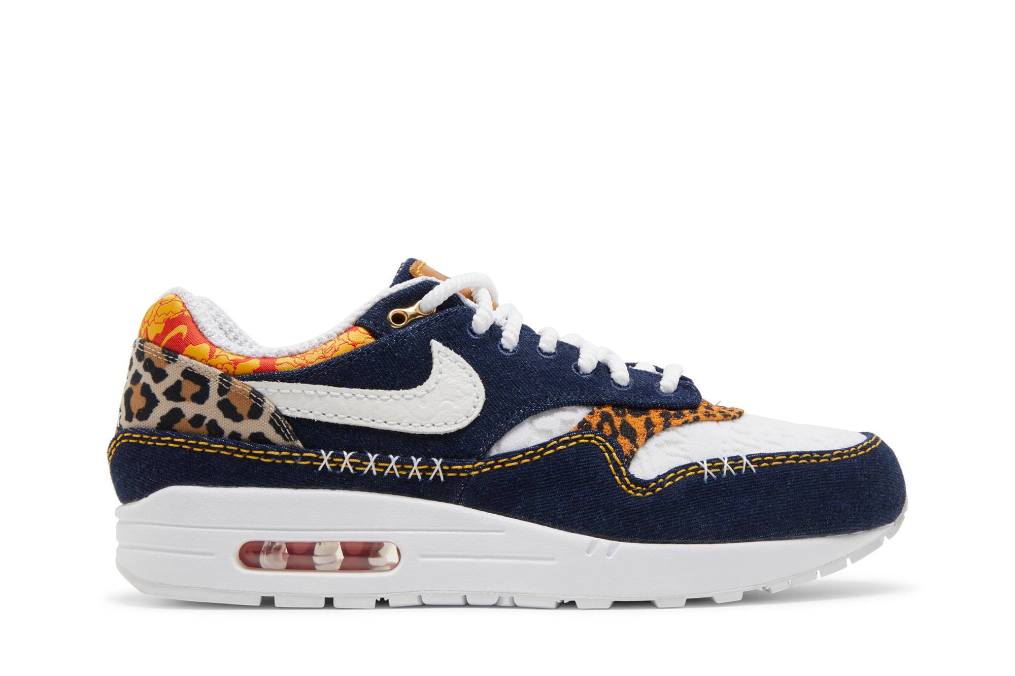 Nike Air Max 1 Premium Denim Leopard FJ4452-432 Moroen