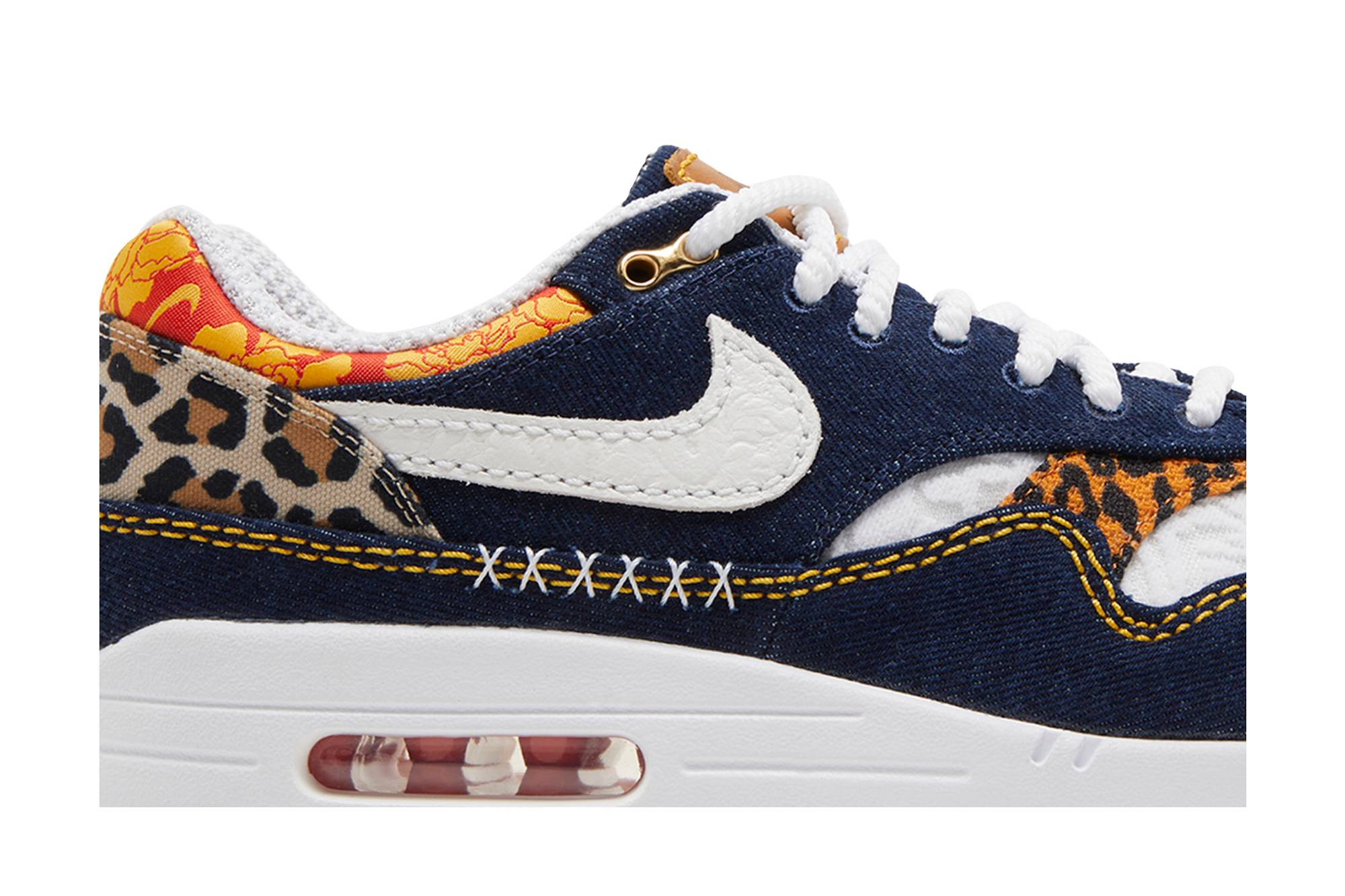 Nike Air Max 1 Premium Denim Leopard FJ4452-432 Moroen - Image 2