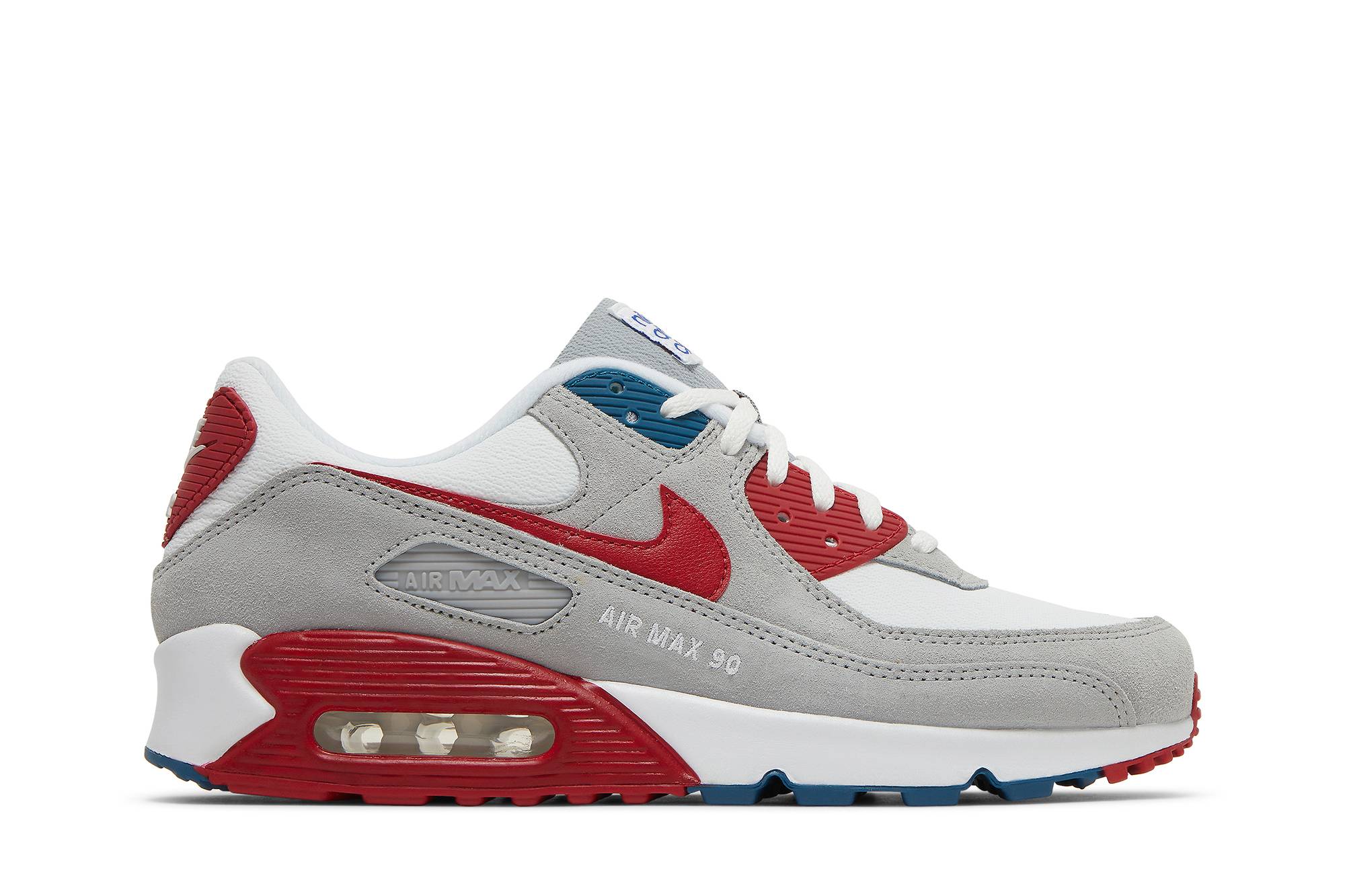 Nike Air Max 90 'Athletic Club White Red Blue' DQ8235-001