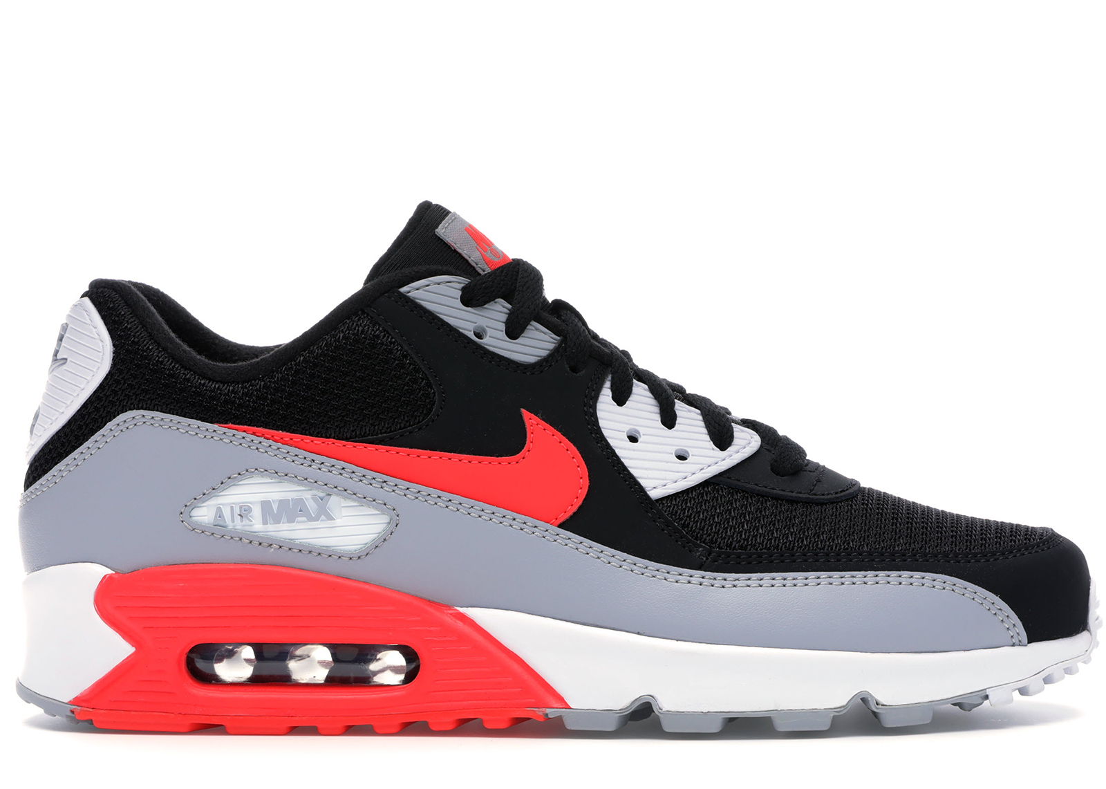 Nike Air Max 90 Black Bright Crimson AJ1285-012 Simpleartly Store