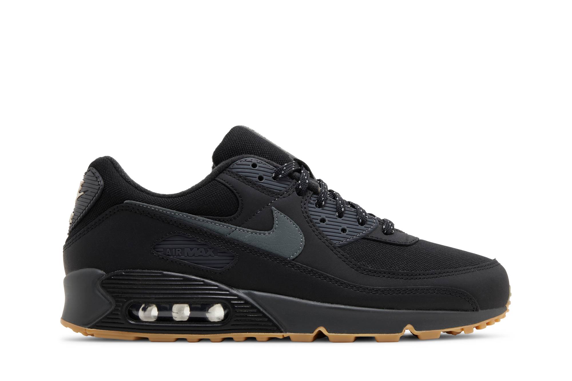 Nike Air Max 90 Black Smoke Grey Gum FV0387-001 Simpleartly Store