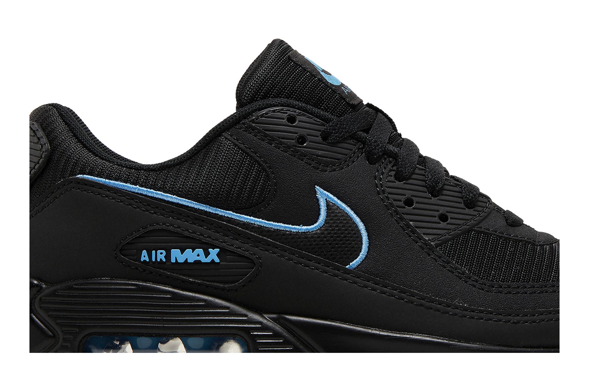 Nike Air Max 90 'Black University Blue' FJ4218-001 - Image 2