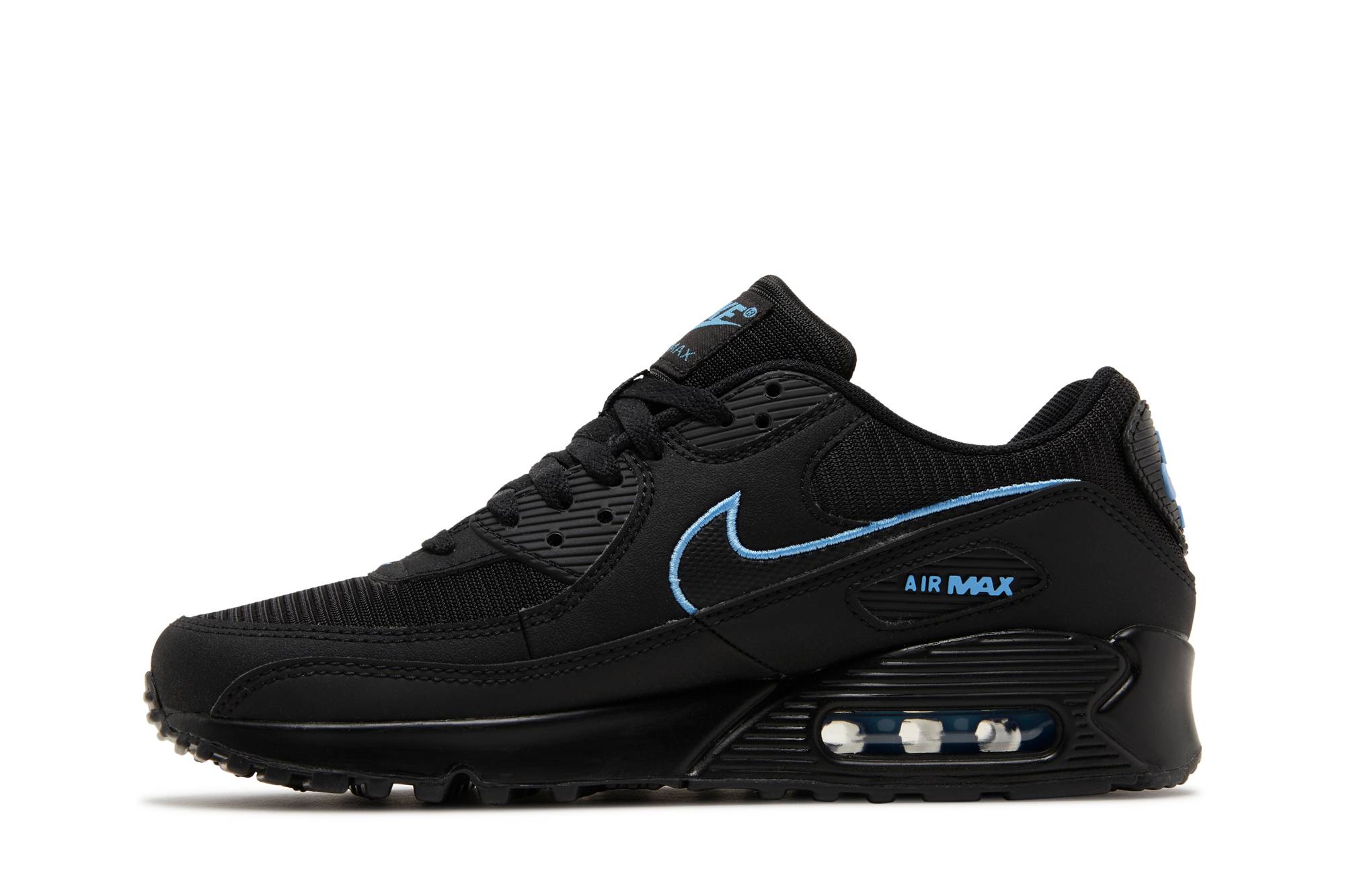 Nike Air Max 90 'Black University Blue' FJ4218-001 - Image 3