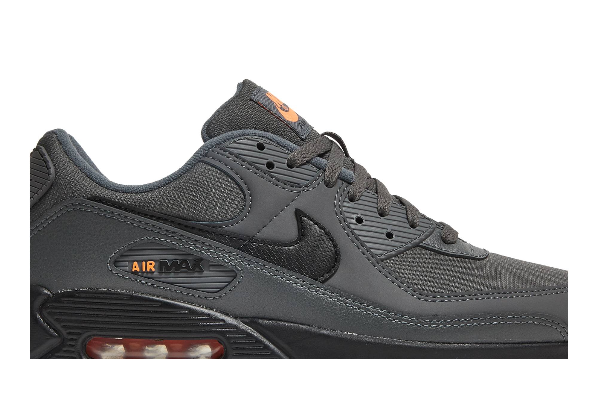 Nike Air Max 90 Iron Grey Total Orange DC4116-001 Moroen - Image 2