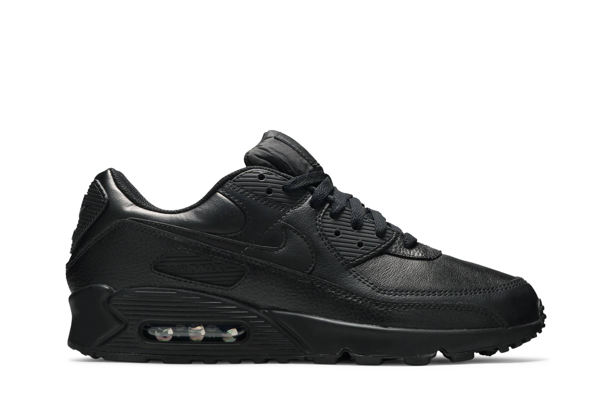 Nike Air Max 90 Leather 'Triple Black' (20) CZ5594-001 Simpleartly Store