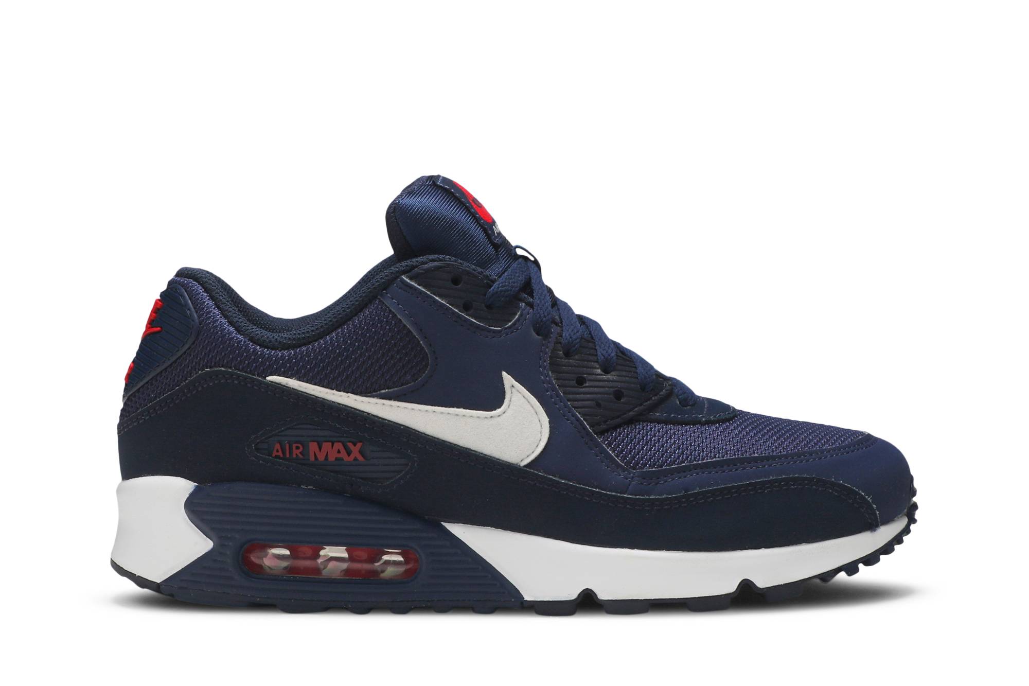Nike Air Max 90 Midnight Navy University Red White AJ1285-403 Simpleartly Store