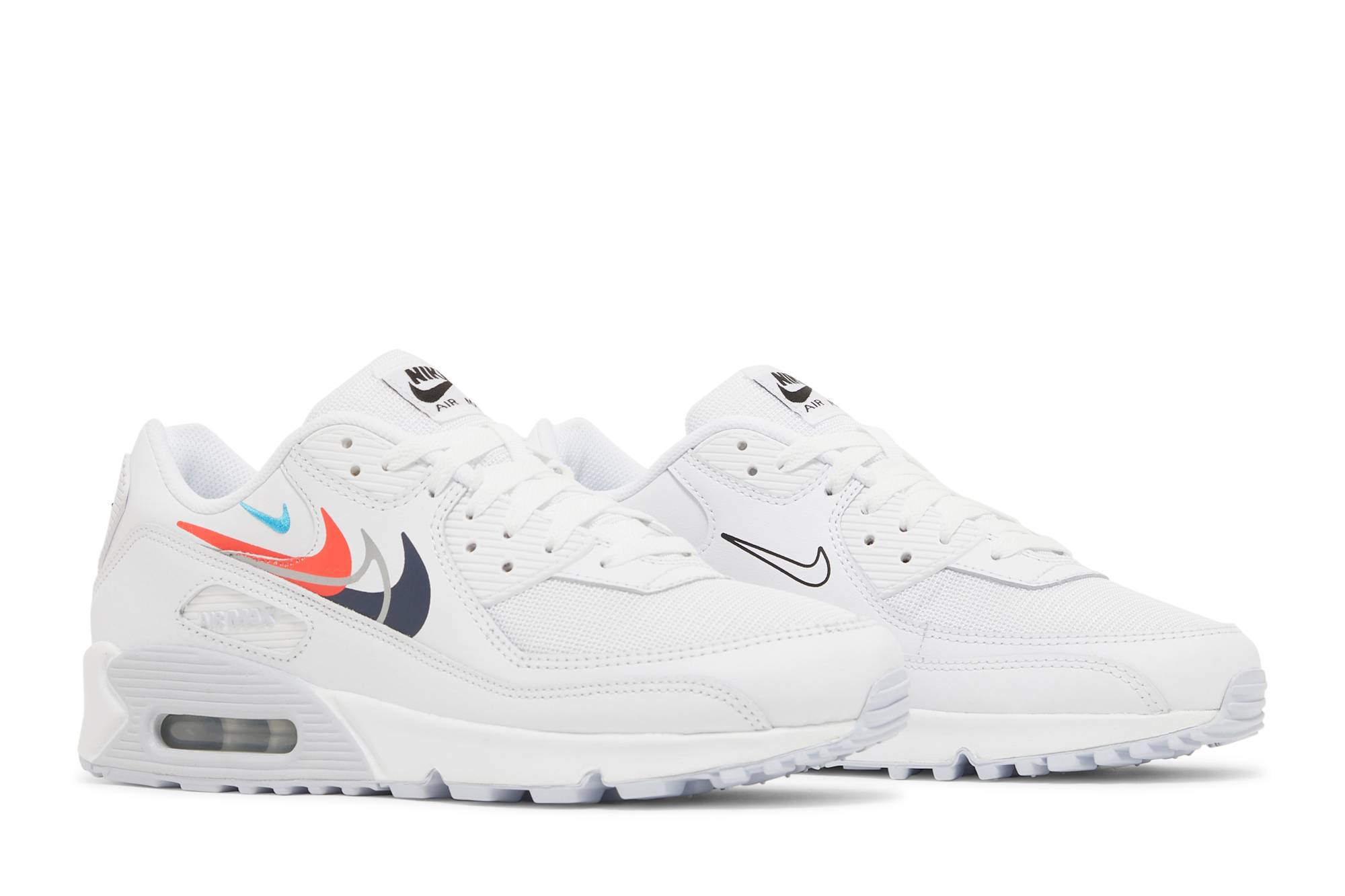 Nike Air Max 90 'Multi Swoosh - White Bright Crimson' FJ4223-100 - Image 15