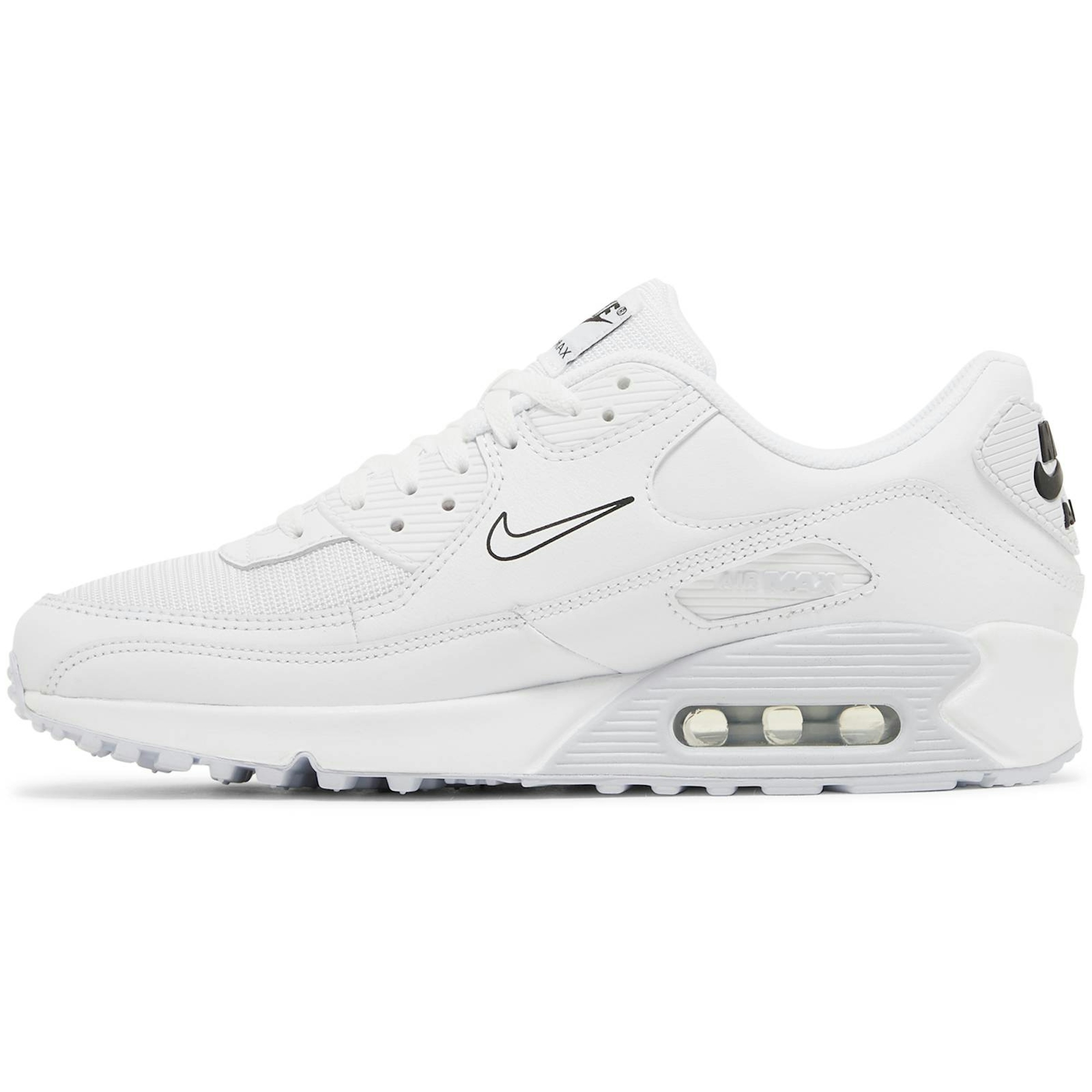 Nike Air Max 90 'Multi Swoosh - White Bright Crimson' FJ4223-100 - Image 3