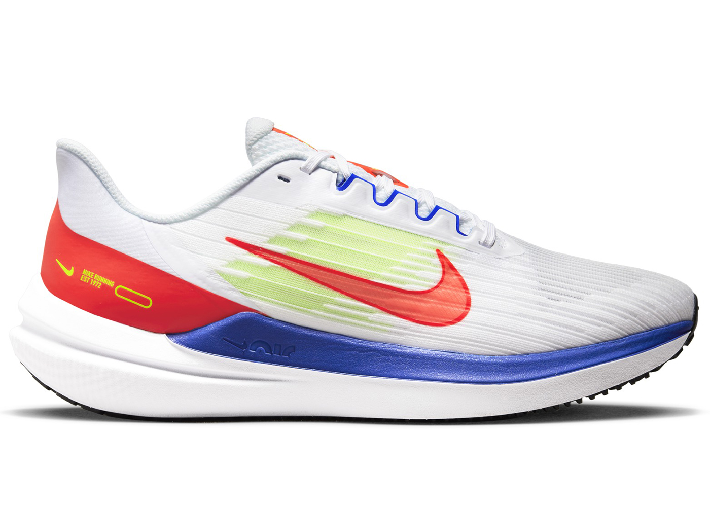 Nike Air Winflo 9 Bright Crimson Racer Blue DX3355-100 Simpleartly Store