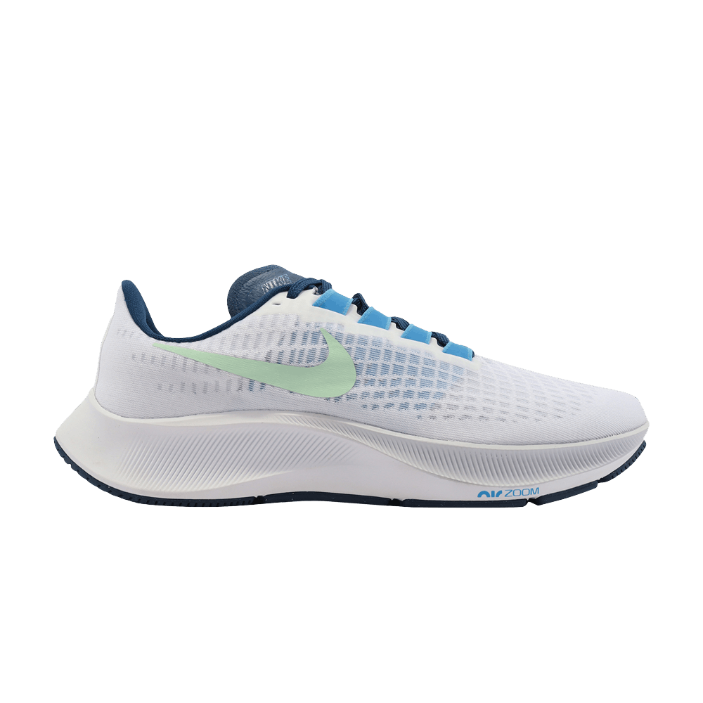 Nike Air Zoom Pegasus 37 White Blue Cucumber BQ9646-101 Simpleartly Store