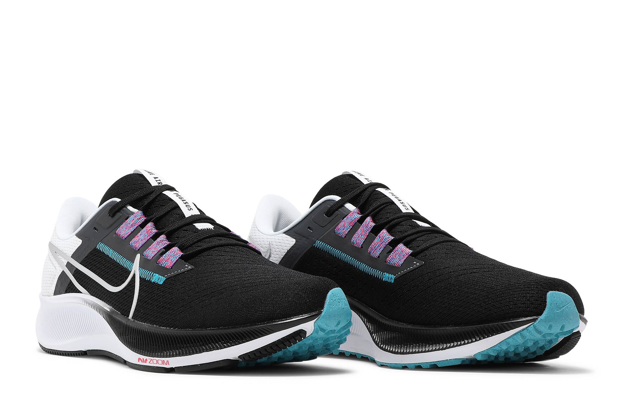 Nike Air Zoom Pegasus 38 Black Metallic Silver CW7356-003 Moroen - Image 8