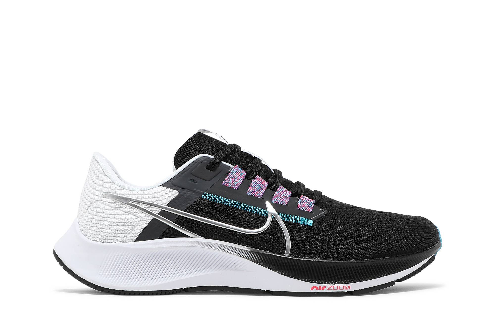 Nike Air Zoom Pegasus 38 Black Metallic Silver CW7356-003 Simpleartly Store