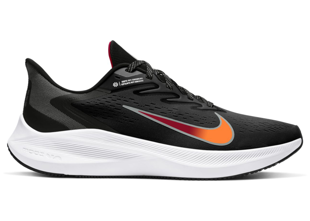 Nike Air Zoom Winflo 7 'Black Total Orange' CJ0291-011 Simpleartly Store