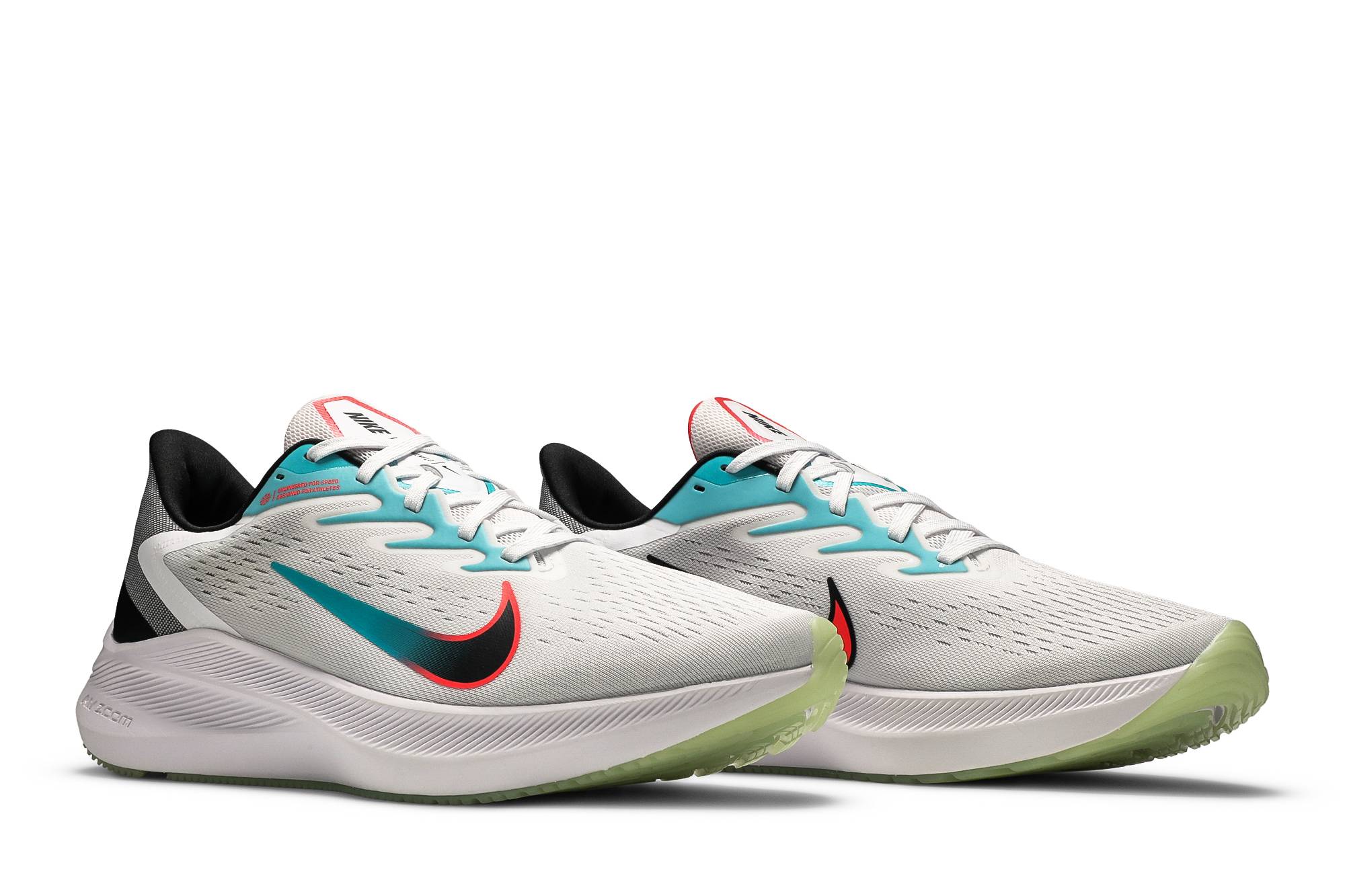 Nike Air Zoom Winflo 7 Flash Crimson Aqua CJ0291-100 Moroen - Image 15