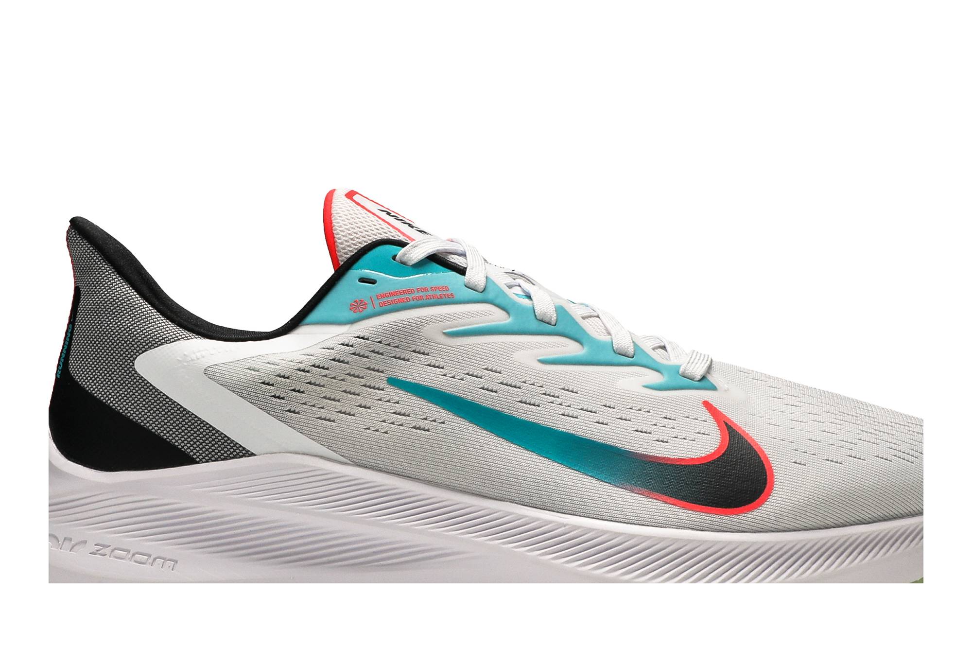 Nike Air Zoom Winflo 7 Flash Crimson Aqua CJ0291-100 Moroen - Image 9