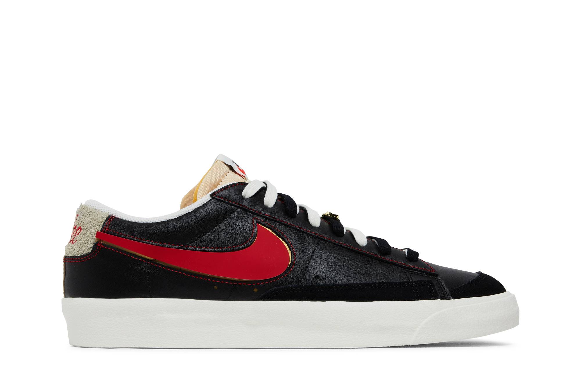 Nike Blazer Low 77 Premium Removable Swoosh - Black DH4370-001 Coiloa