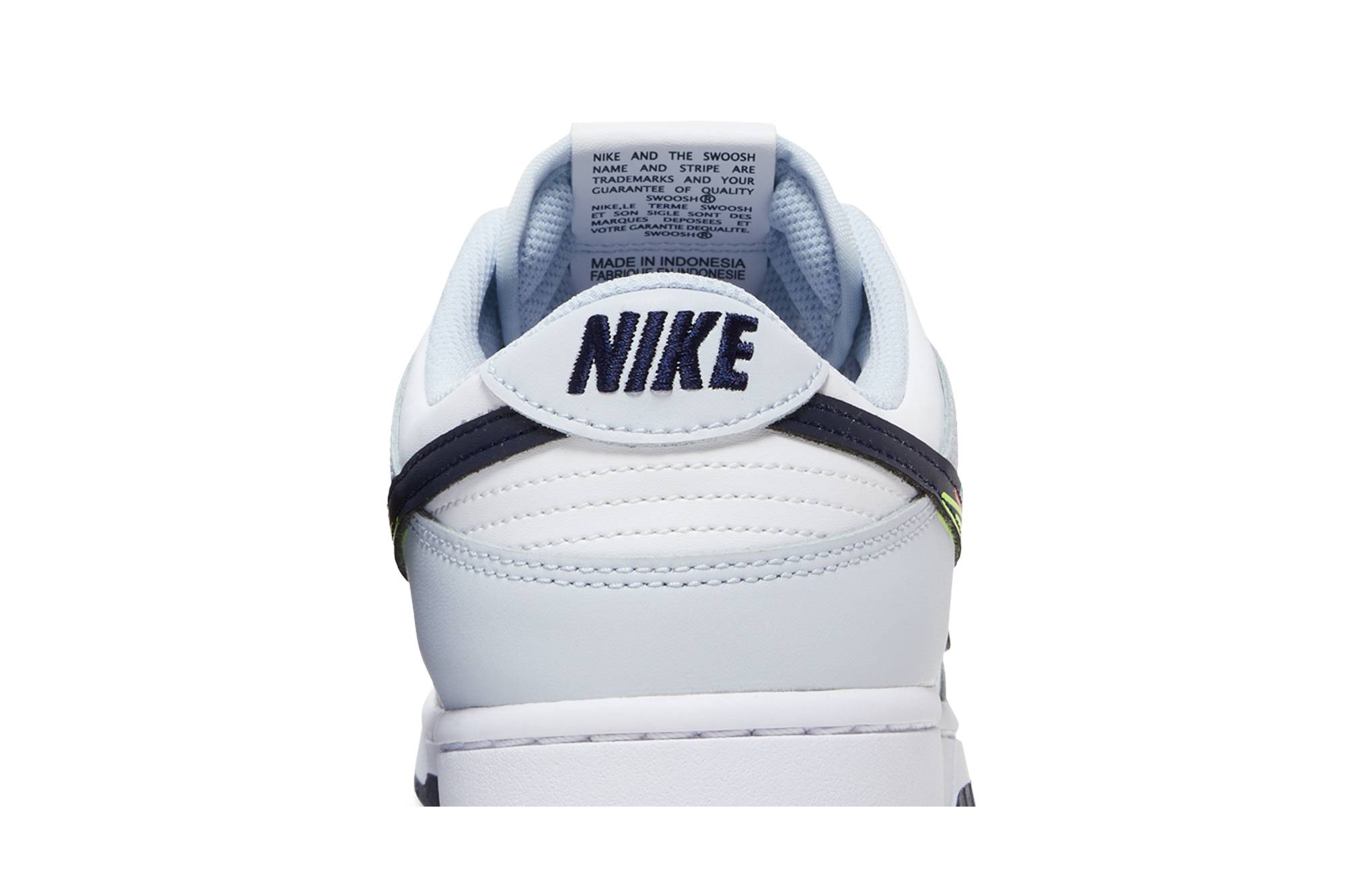 Nike Dunk Low 3D Swoosh White Grey Navy DV6482-100 Moroen - Image 7