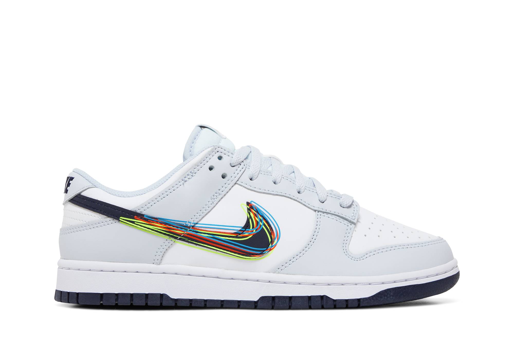 Nike Dunk Low 3D Swoosh White Grey Navy DV6482-100 Gloiber
