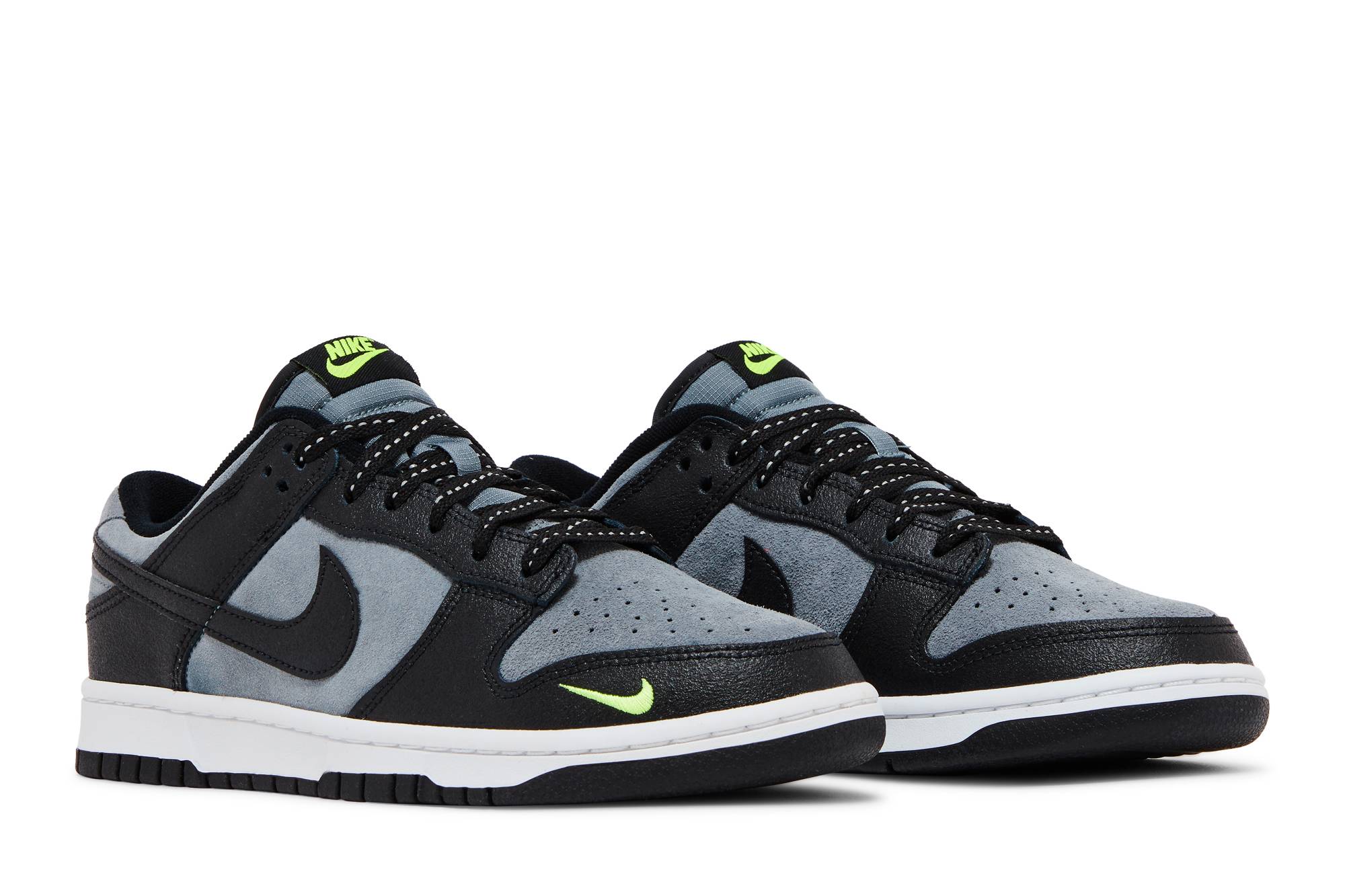 Nike Dunk Low 'Black Grey Green Strike' FQ2205-001 - Image 8