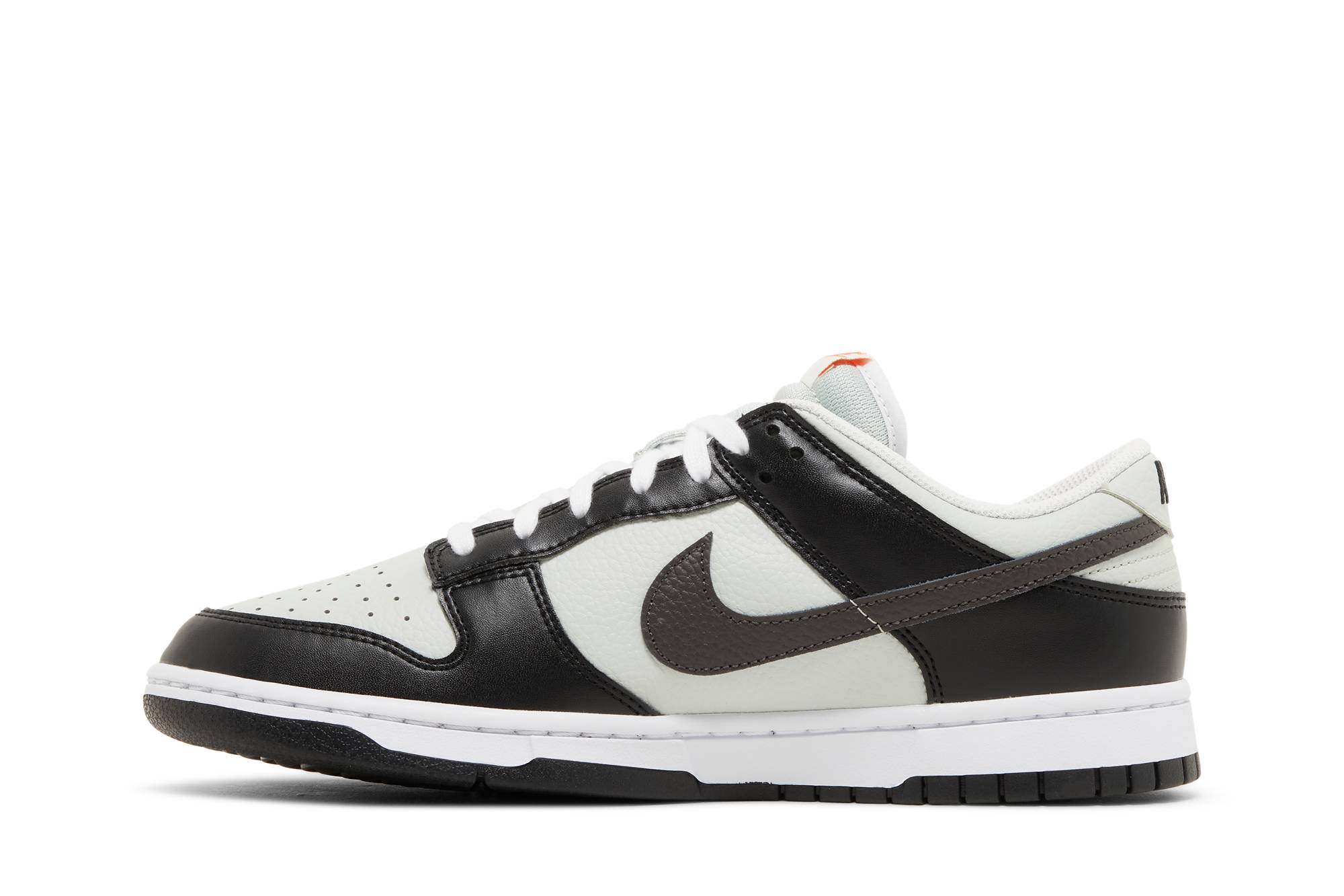 Nike Dunk Low 'Grey Black Orange Mini Swoosh' FN7808-001 - Image 10