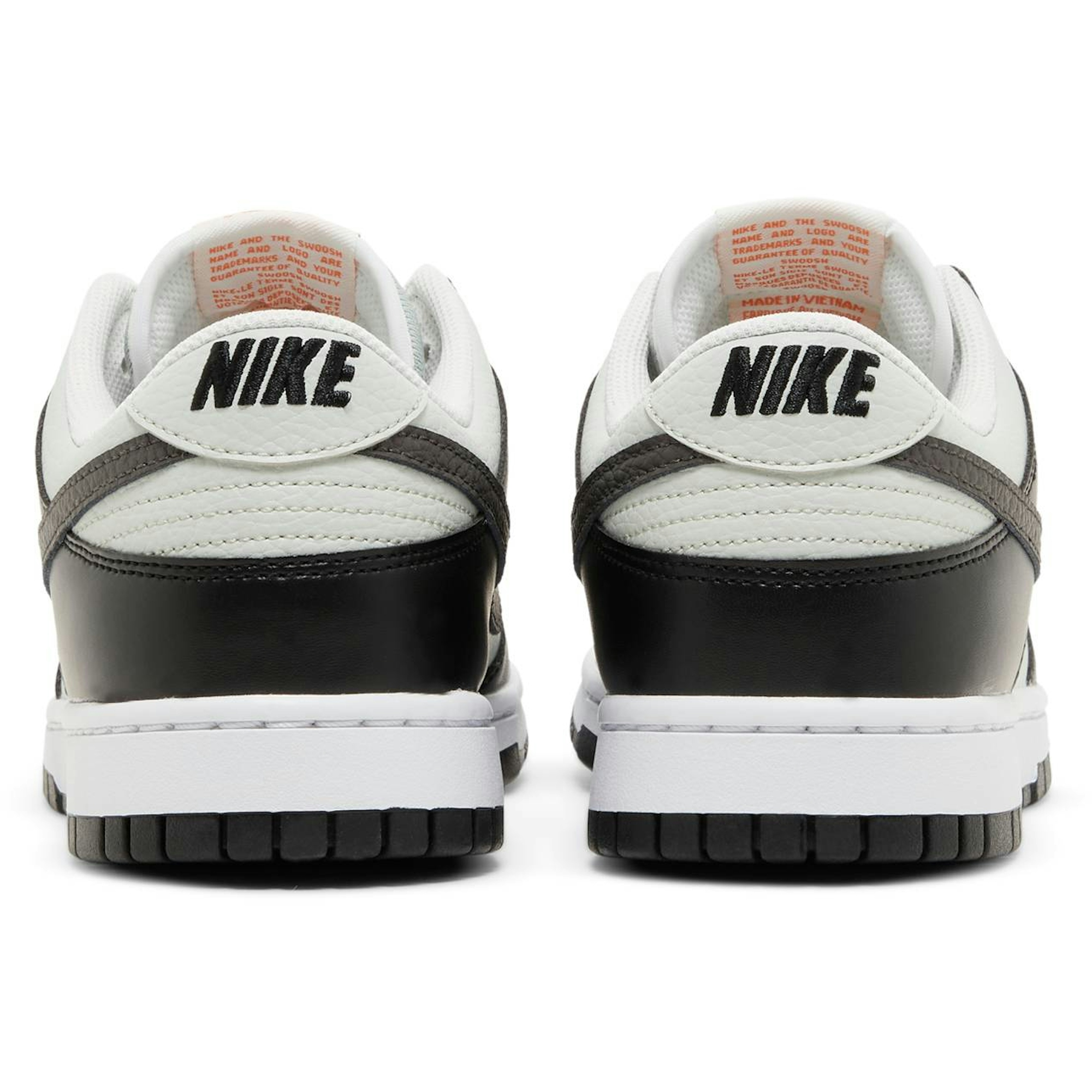 Nike Dunk Low 'Grey Black Orange Mini Swoosh' FN7808-001 - Image 6