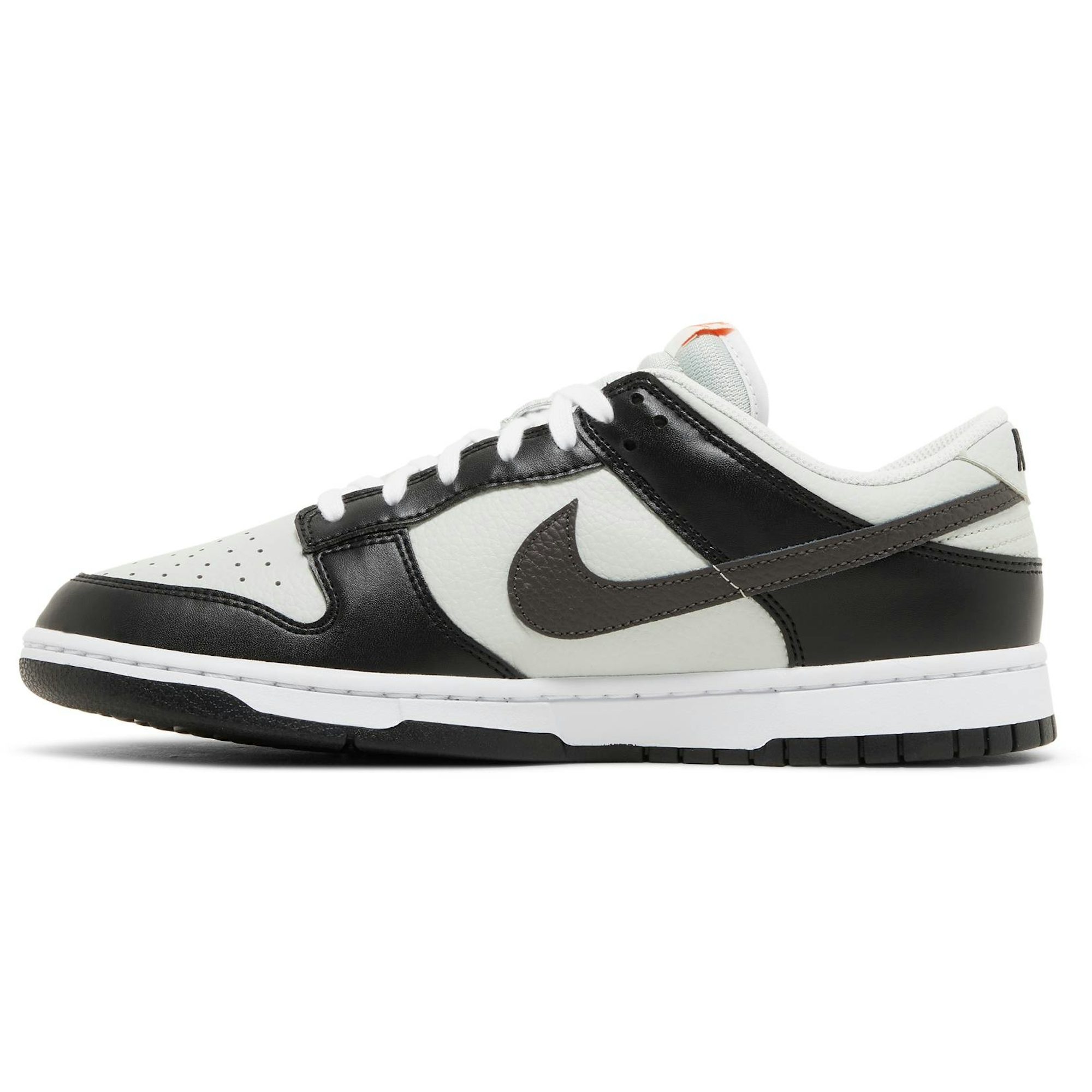 Nike Dunk Low 'Grey Black Orange Mini Swoosh' FN7808-001 - Image 3
