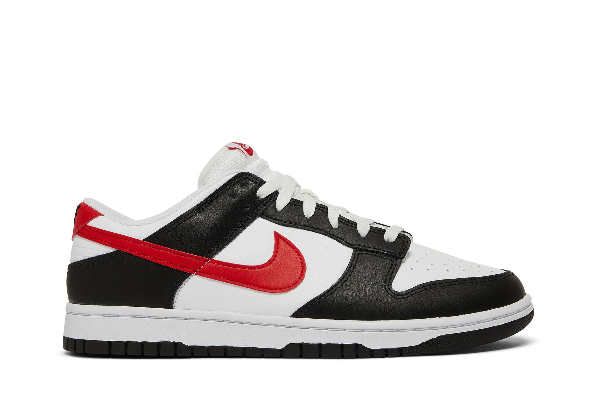 Nike Dunk Low Red Swoosh Panda FB3354-001 Moroen