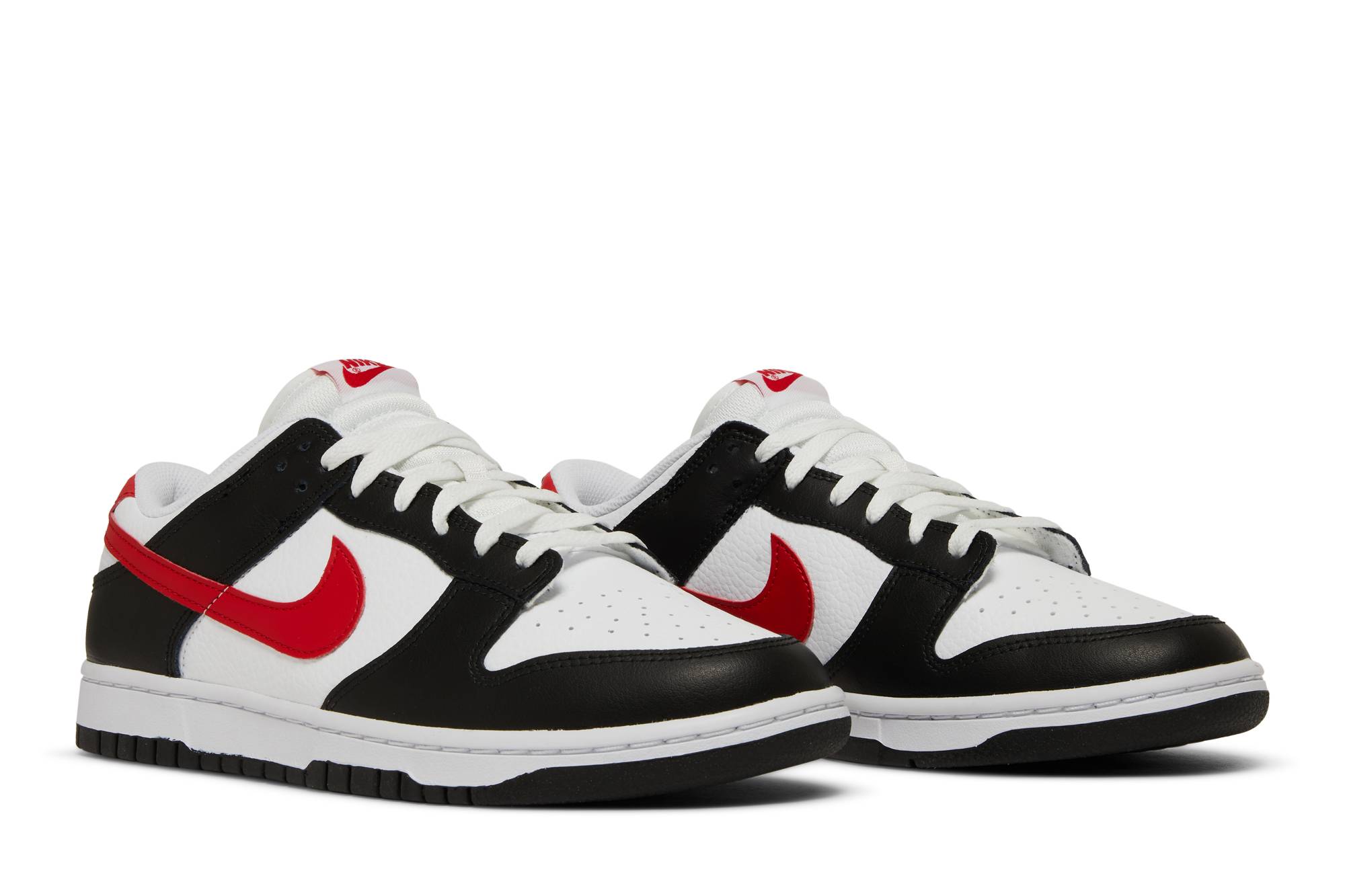 Nike Dunk Low Red Swoosh Panda FB3354-001 Moroen - Image 8
