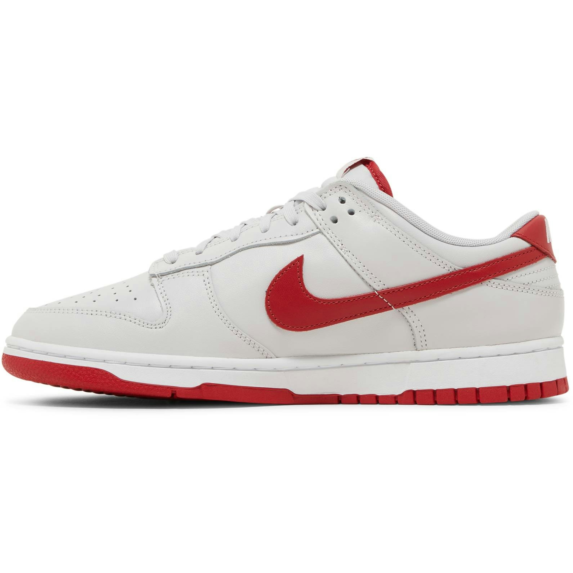 Nike Dunk Low Vast Grey Varsity Red FJ0832-011 Moroen - Image 3