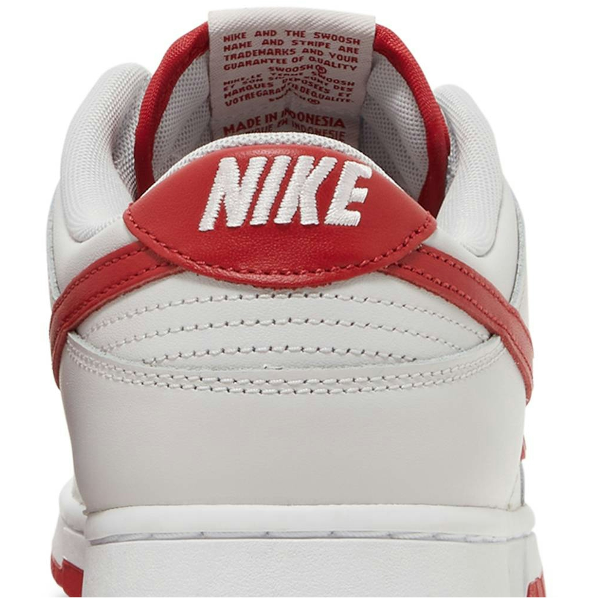 Nike Dunk Low Vast Grey Varsity Red FJ0832-011 Moroen - Image 7