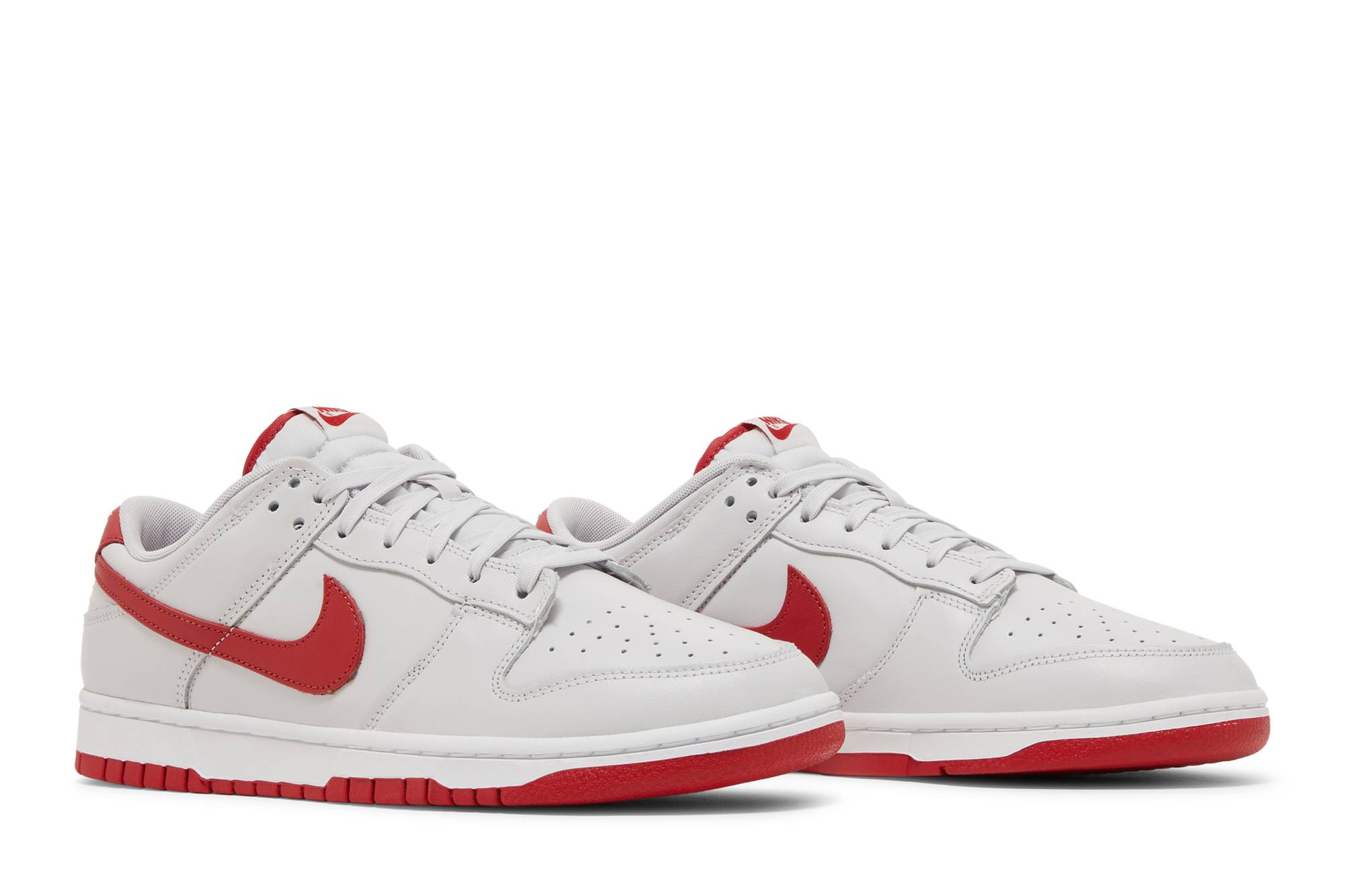 Nike Dunk Low Vast Grey Varsity Red FJ0832-011 Moroen - Image 15