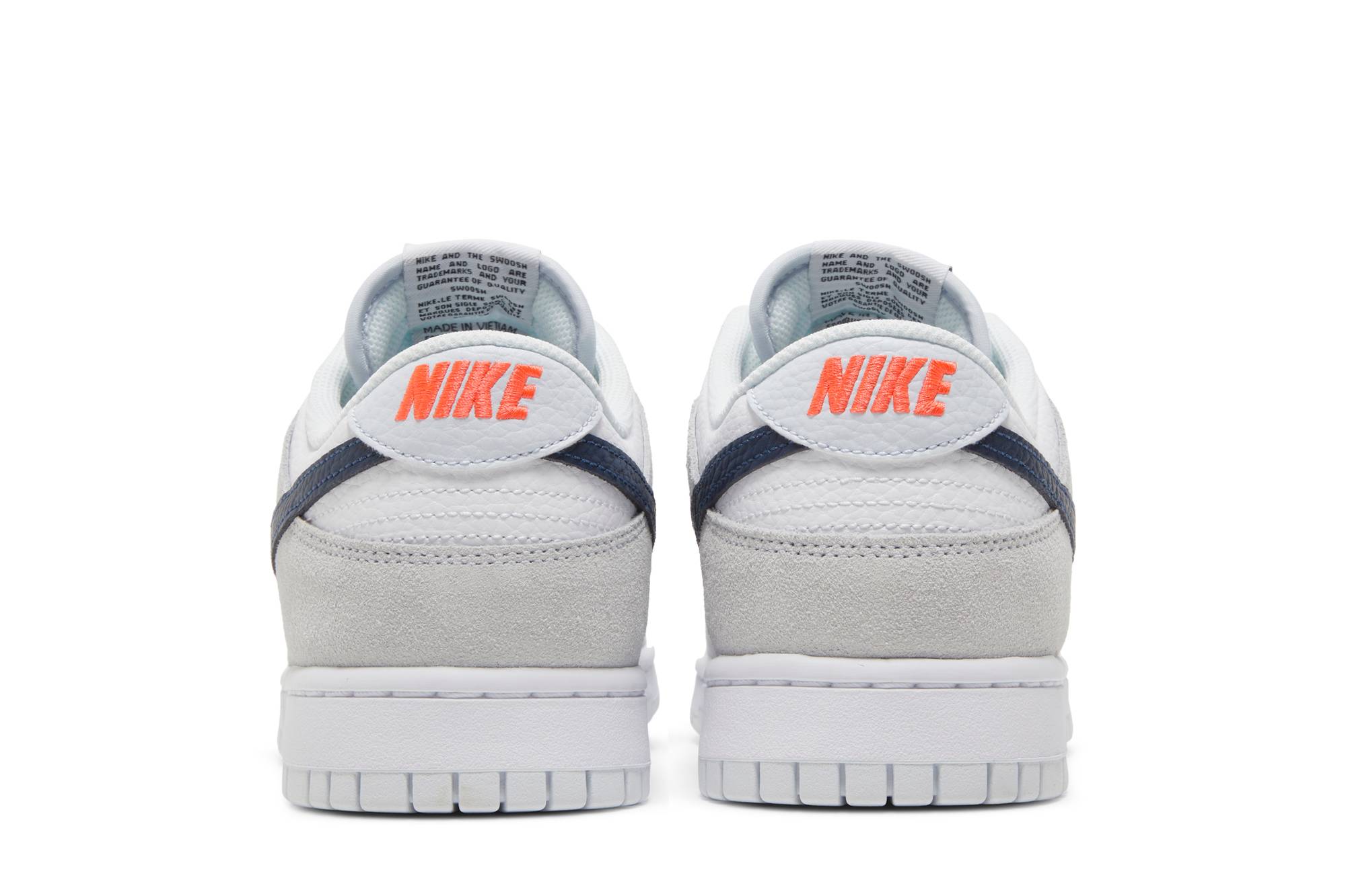 Nike Dunk Low White Grey Navy Aqua Mini Swoosh FJ4227-001 Moroen - Image 6