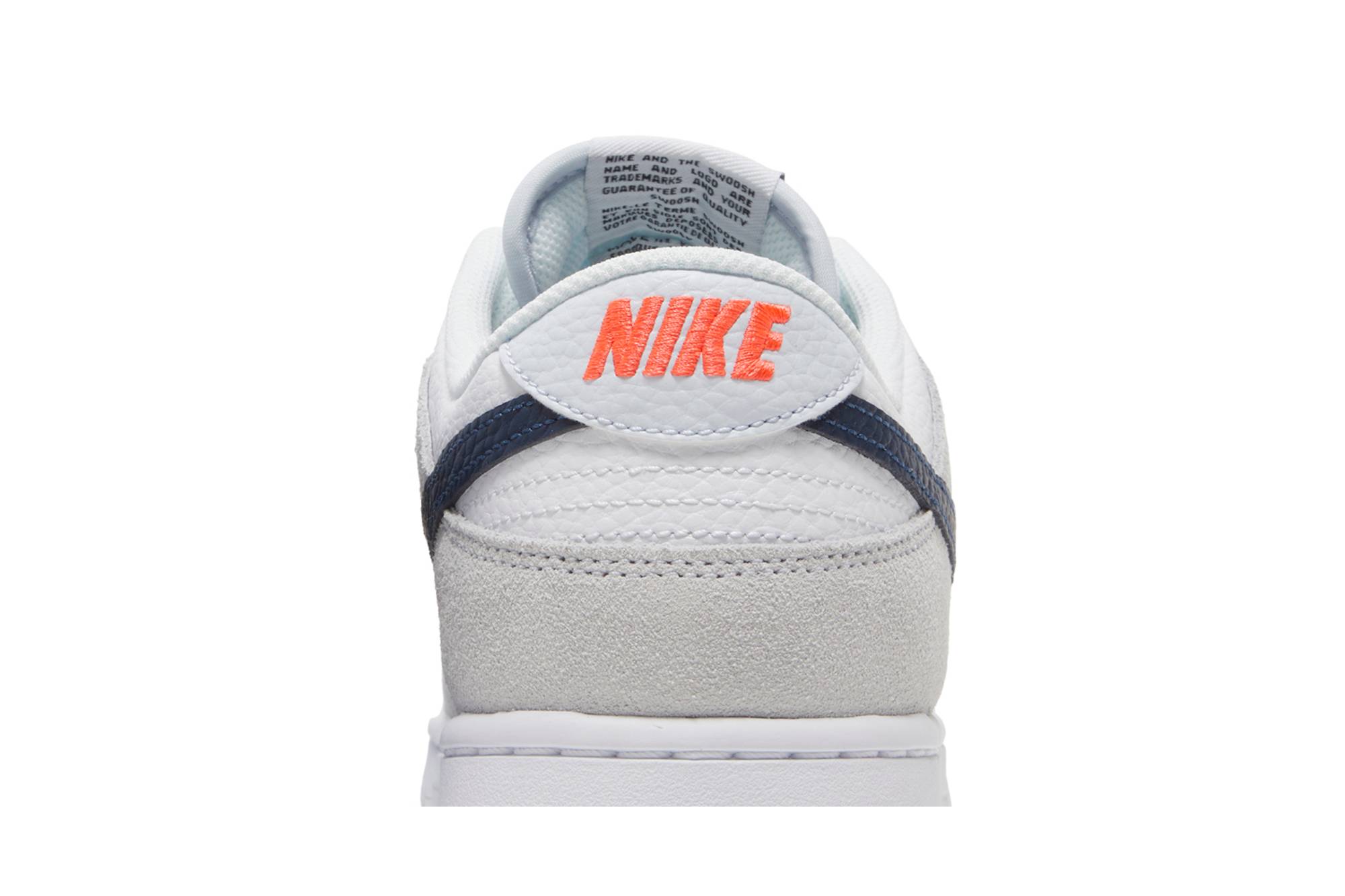 Nike Dunk Low White Grey Navy Aqua Mini Swoosh FJ4227-001 Moroen - Image 7