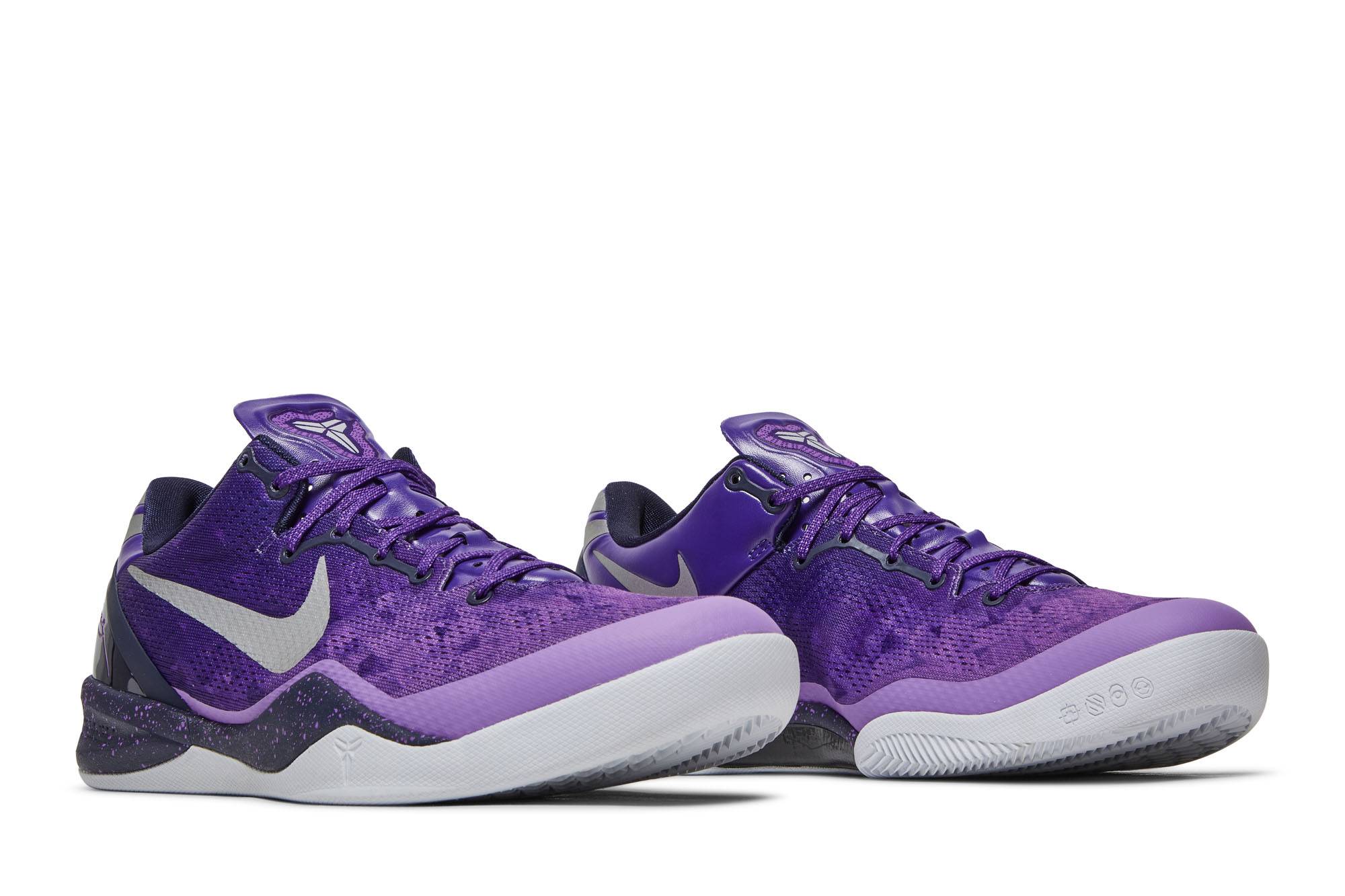 Nike Kobe 8 Playoffs Purple Platinum 555035-500 Moroen - Image 8