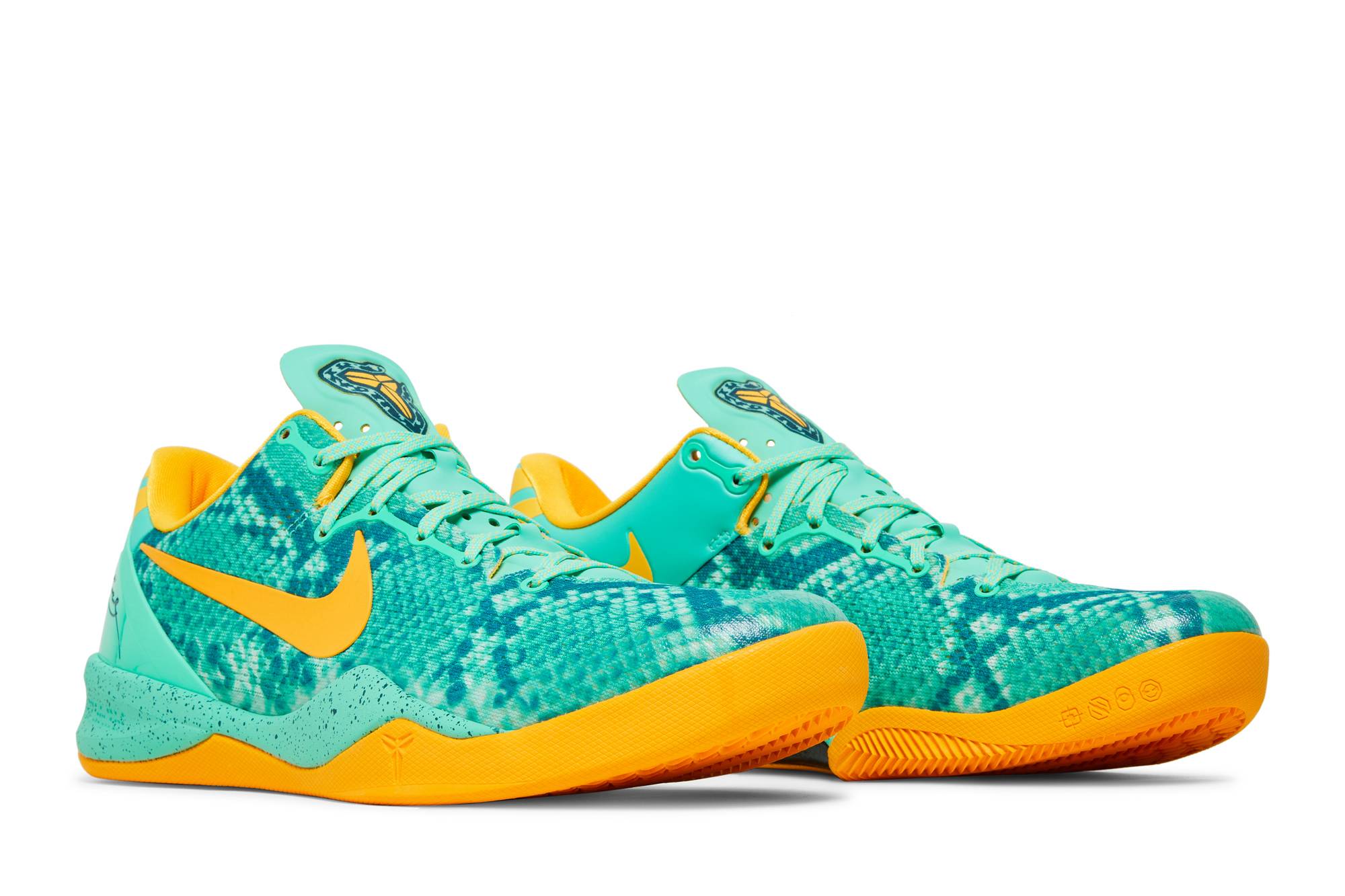 Nike Kobe 8 System Green Glow Laser Orange 555035-304 Coiloa - Afbeelding 8