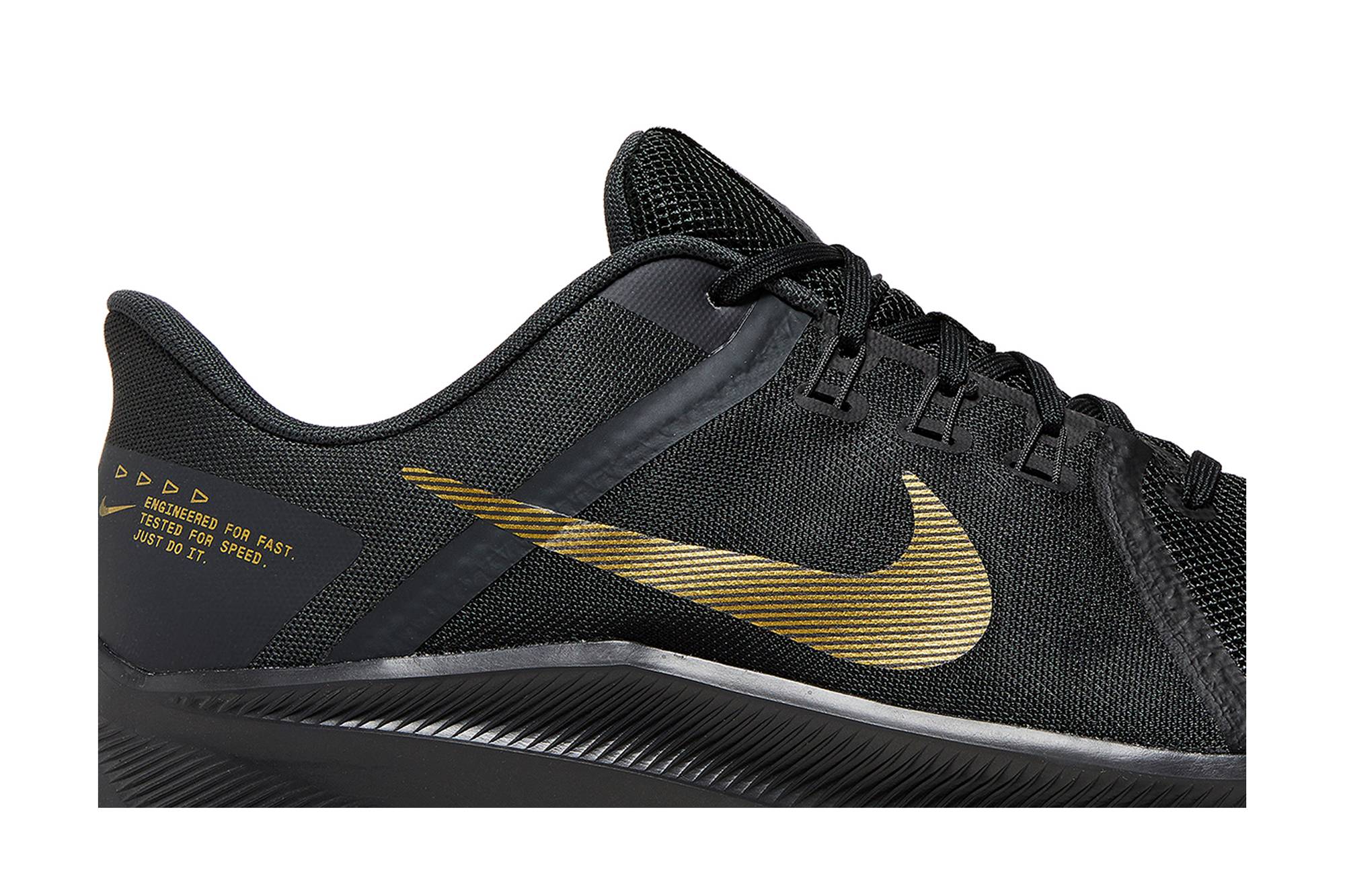 Nike Quest 4 'Black Metallic Gold' DA1105-010 - Image 2