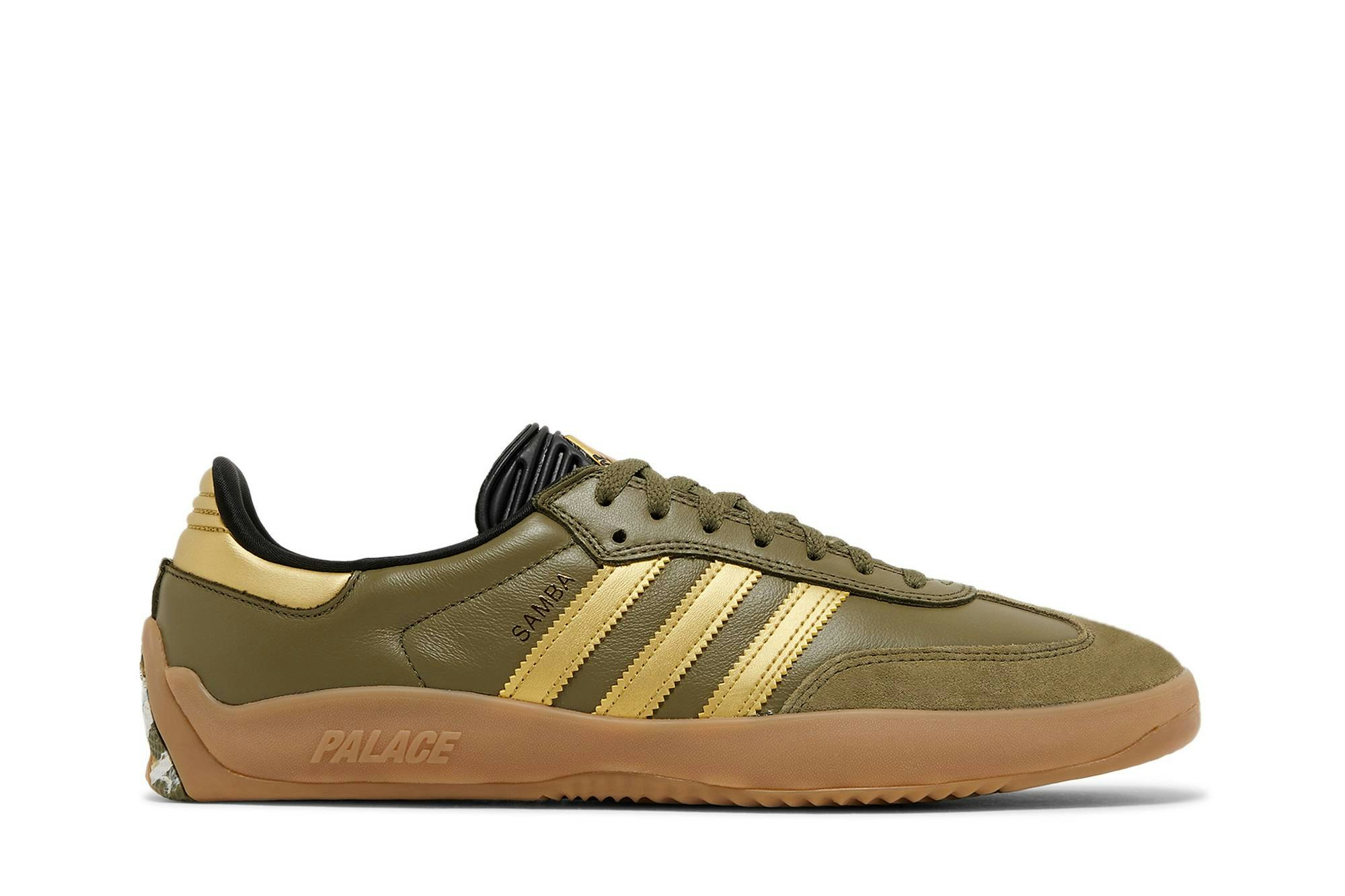 Palace x adidas Puig Samba 'Olive Gold' HQ6100 Gloiber