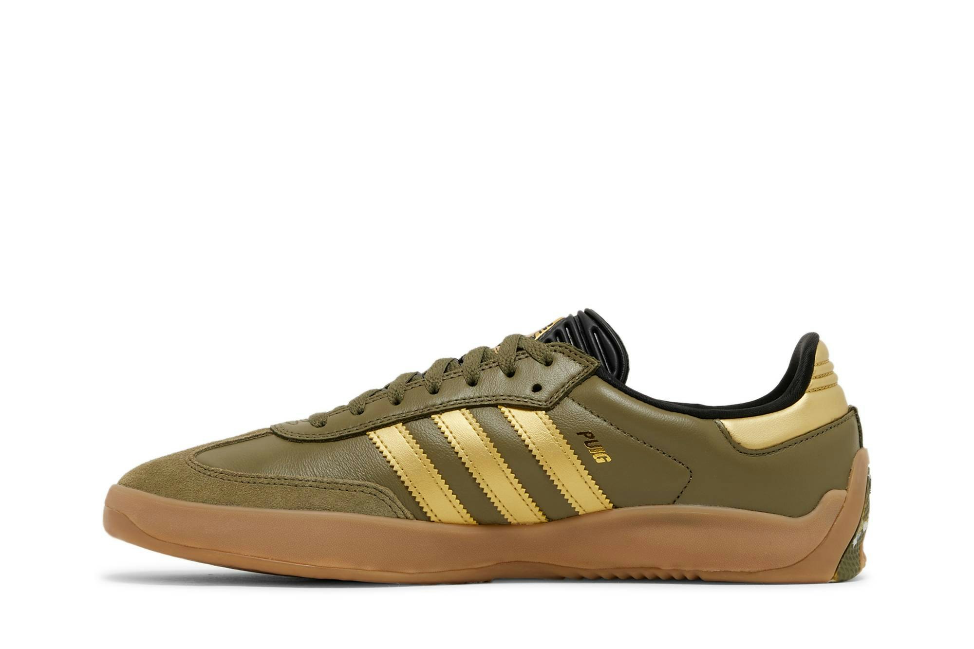 Palace x adidas Puig Samba 'Olive Gold' HQ6100 - Image 8