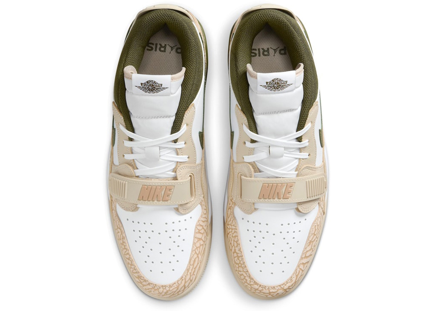 Paris Saint-Germain x Air Jordan Legacy 312 Low White Sequoia Green FZ4358-100 Moroen - Image 3