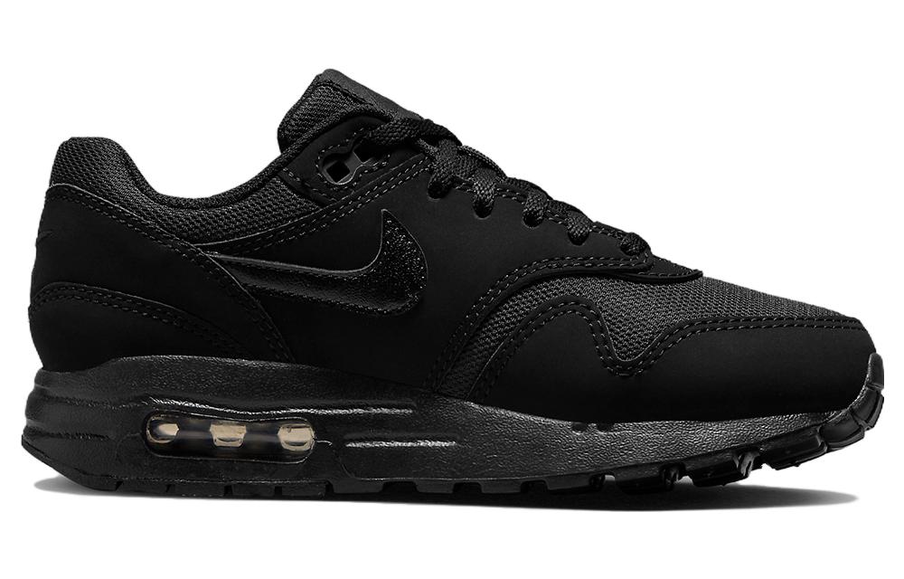 (Preschool) Nike Air Max 1 Triple Black DZ3307-001 Moroen - Image 2