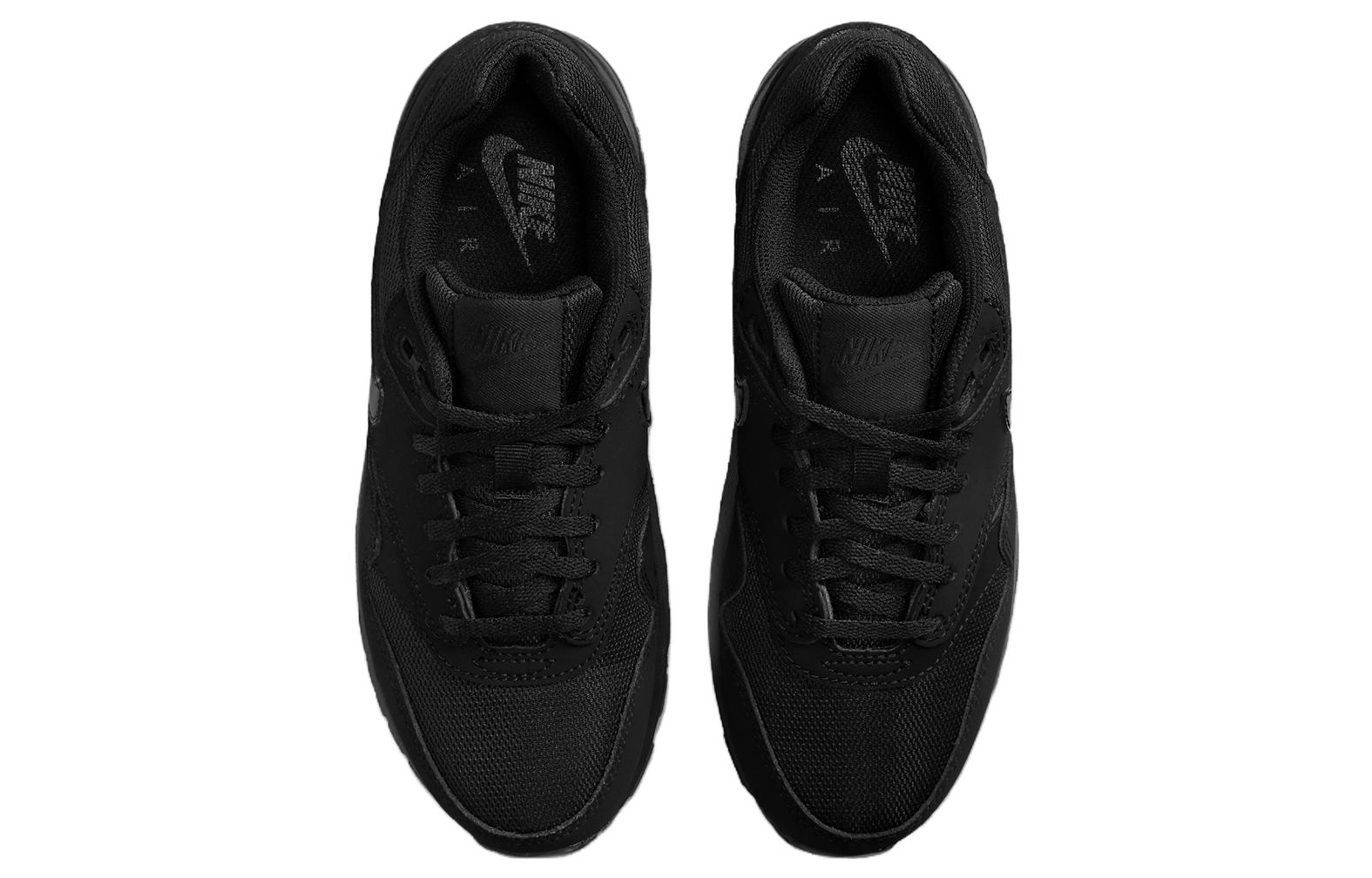 (Preschool) Nike Air Max 1 Triple Black DZ3307-001 Moroen - Image 4