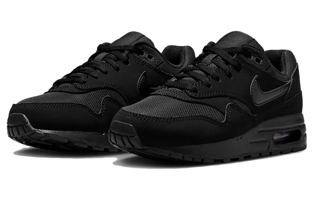 (Preschool) Nike Air Max 1 Triple Black DZ3307-001 Moroen - Image 3