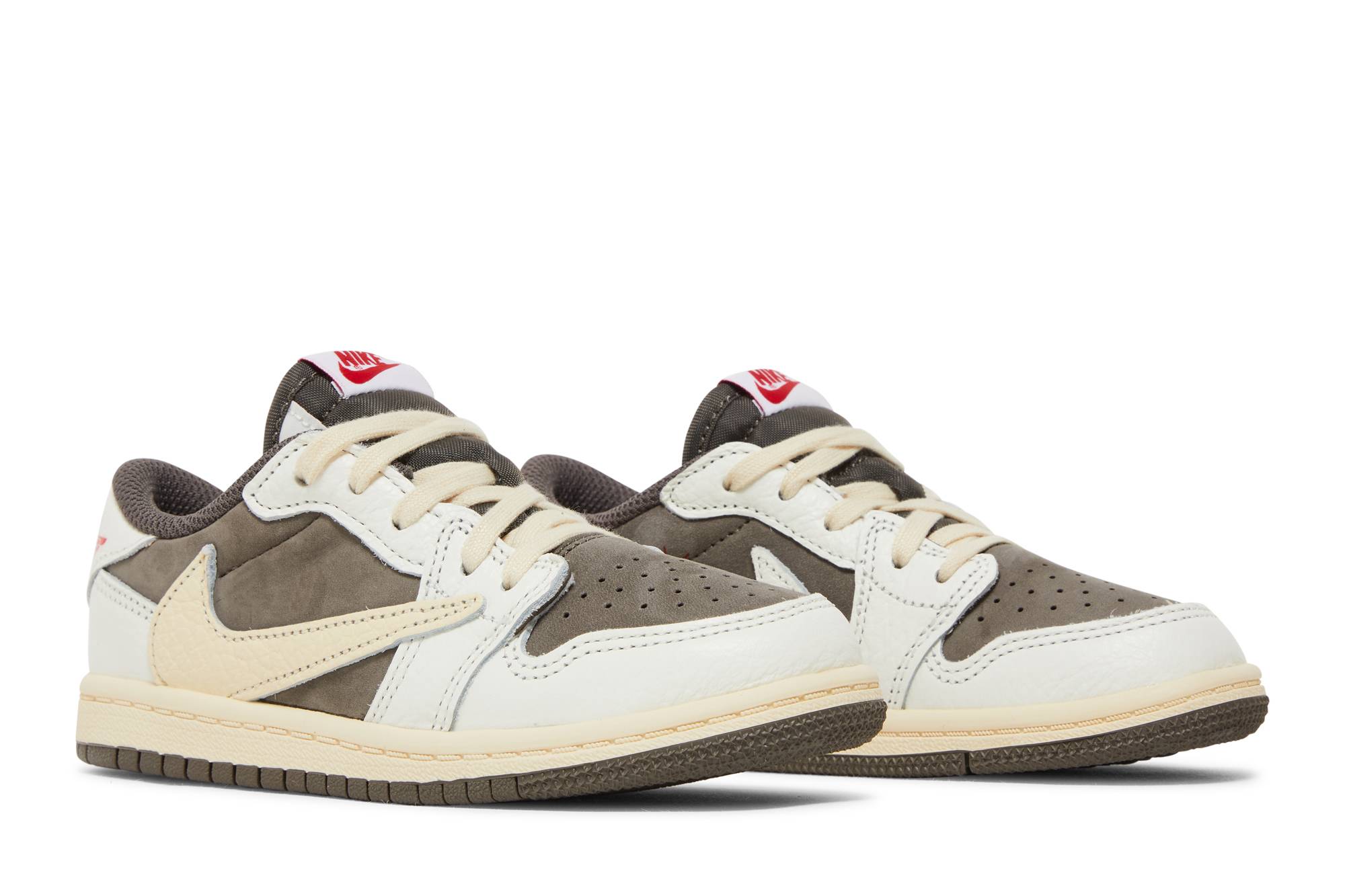 (Preschool) Travis Scott x Air Jordan 1 Low OG Reverse Mocha DO5442-162 Moroen - Image 8