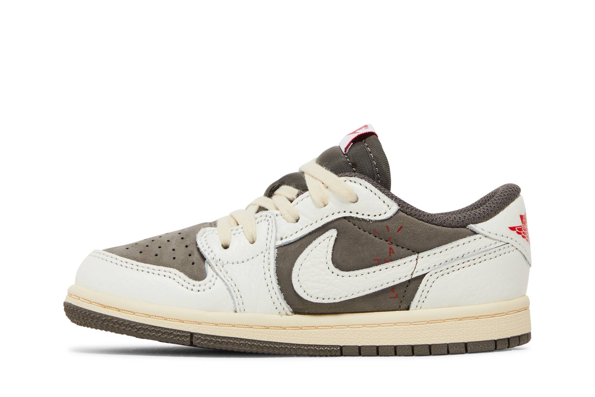 (Preschool) Travis Scott x Air Jordan 1 Low OG Reverse Mocha DO5442-162 Moroen - Image 3