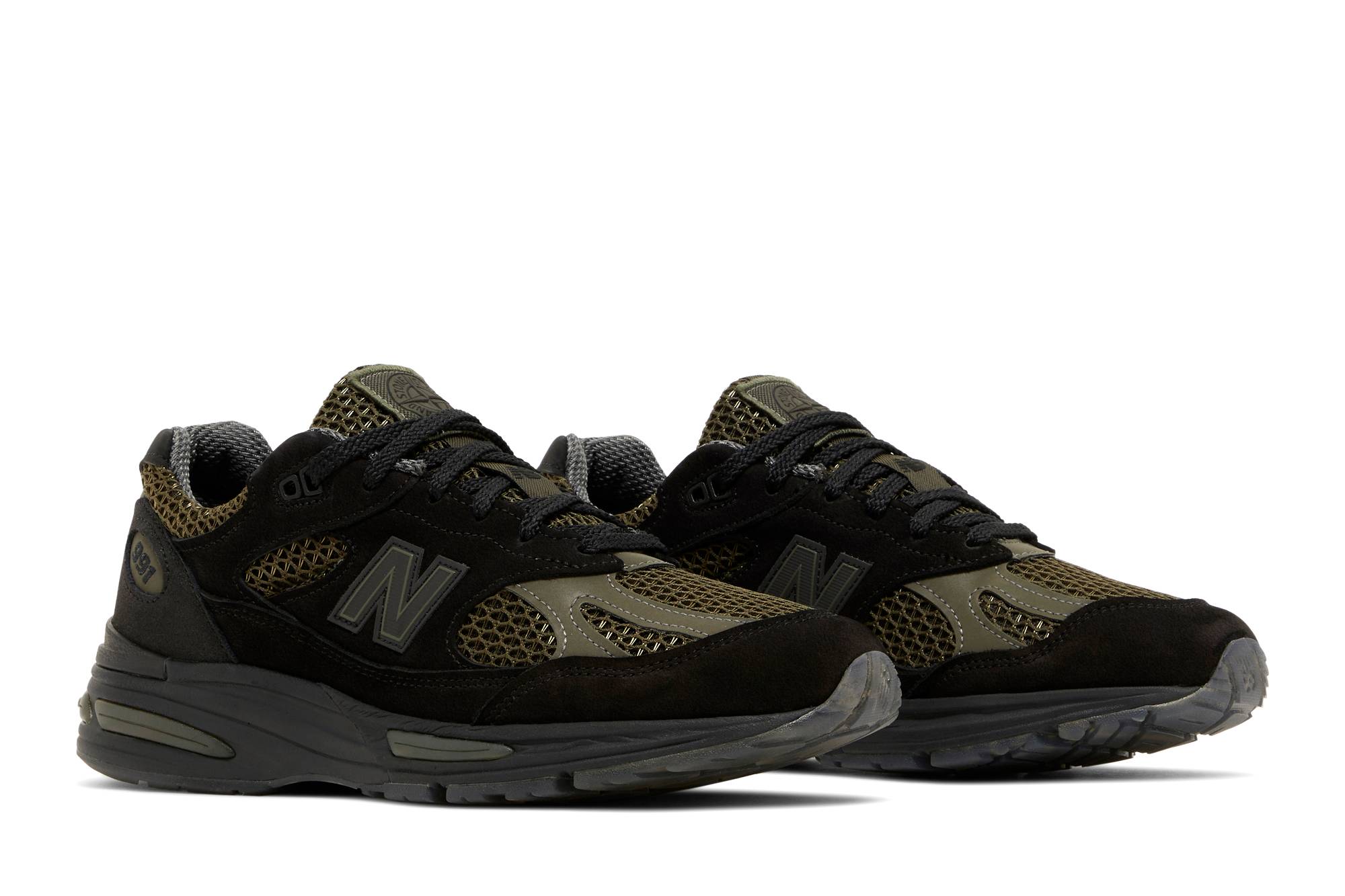 Stone Island x New Balance 991v2 Made in England Black U991SD2 Moroen - Image 8