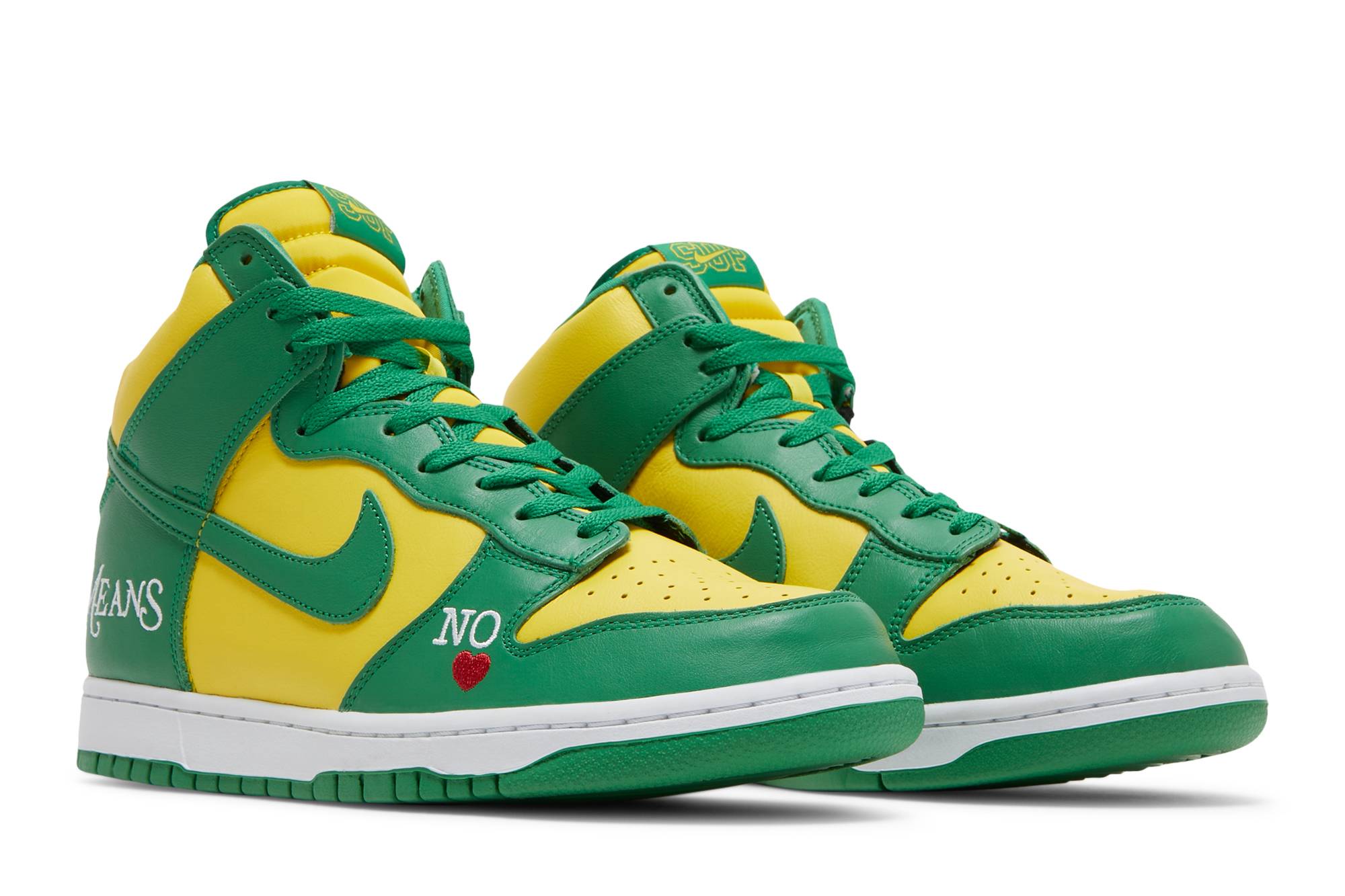 Supreme x Nike SB Dunk High 'By Any Means Brazil' DN3741-700 - Image 8