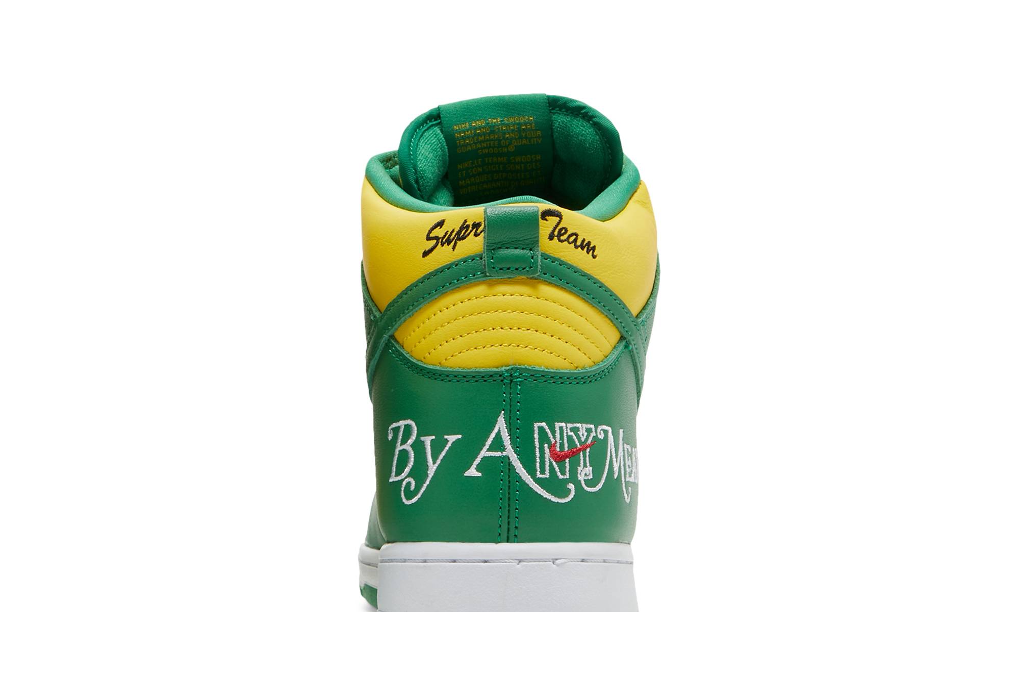 Supreme x Nike SB Dunk High 'By Any Means Brazil' DN3741-700 - Image 7