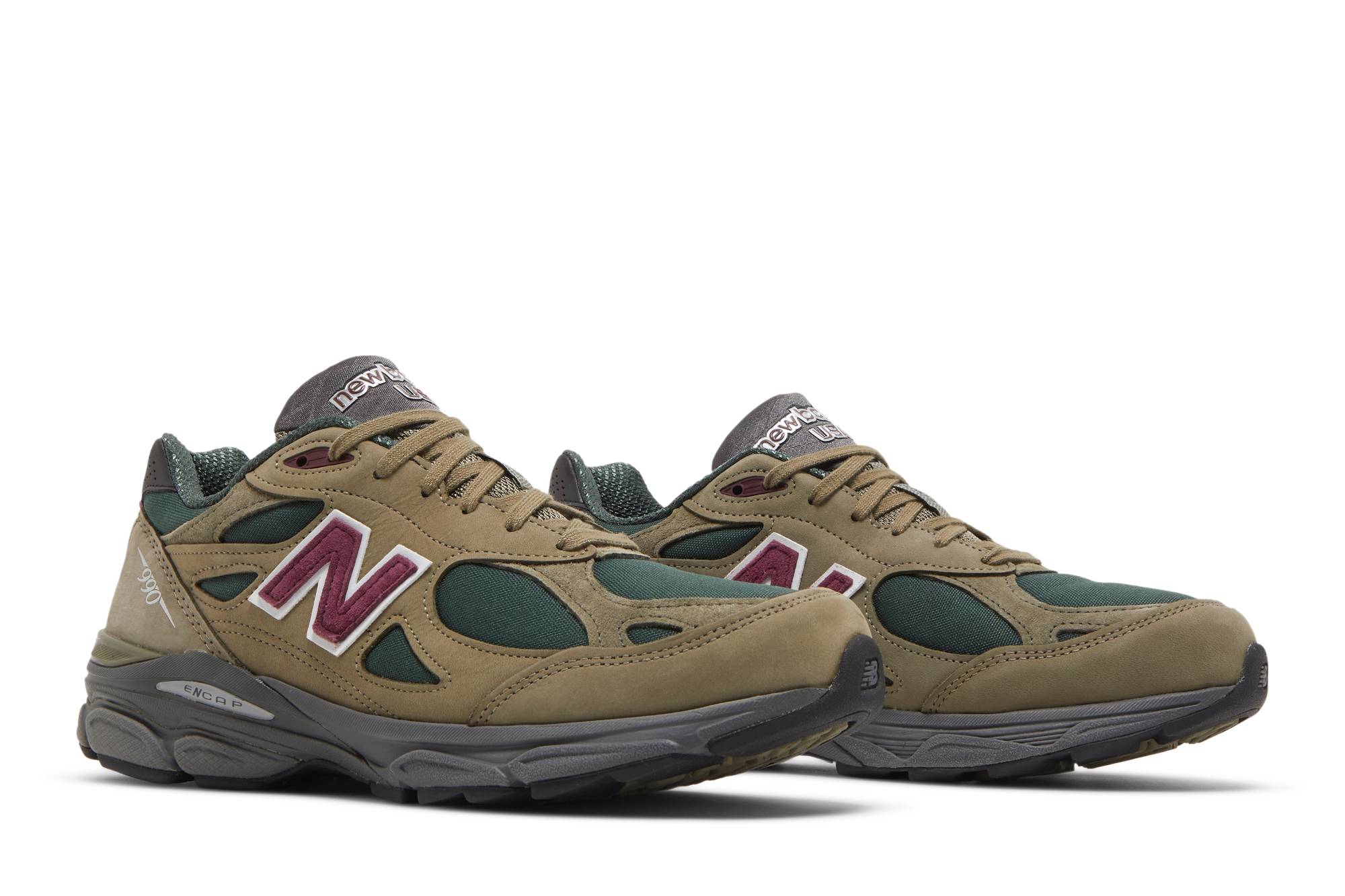 Teddy Santis x New Balance 990v3 Made in USA 'Green Olive' M990GP3 - الصورة 8
