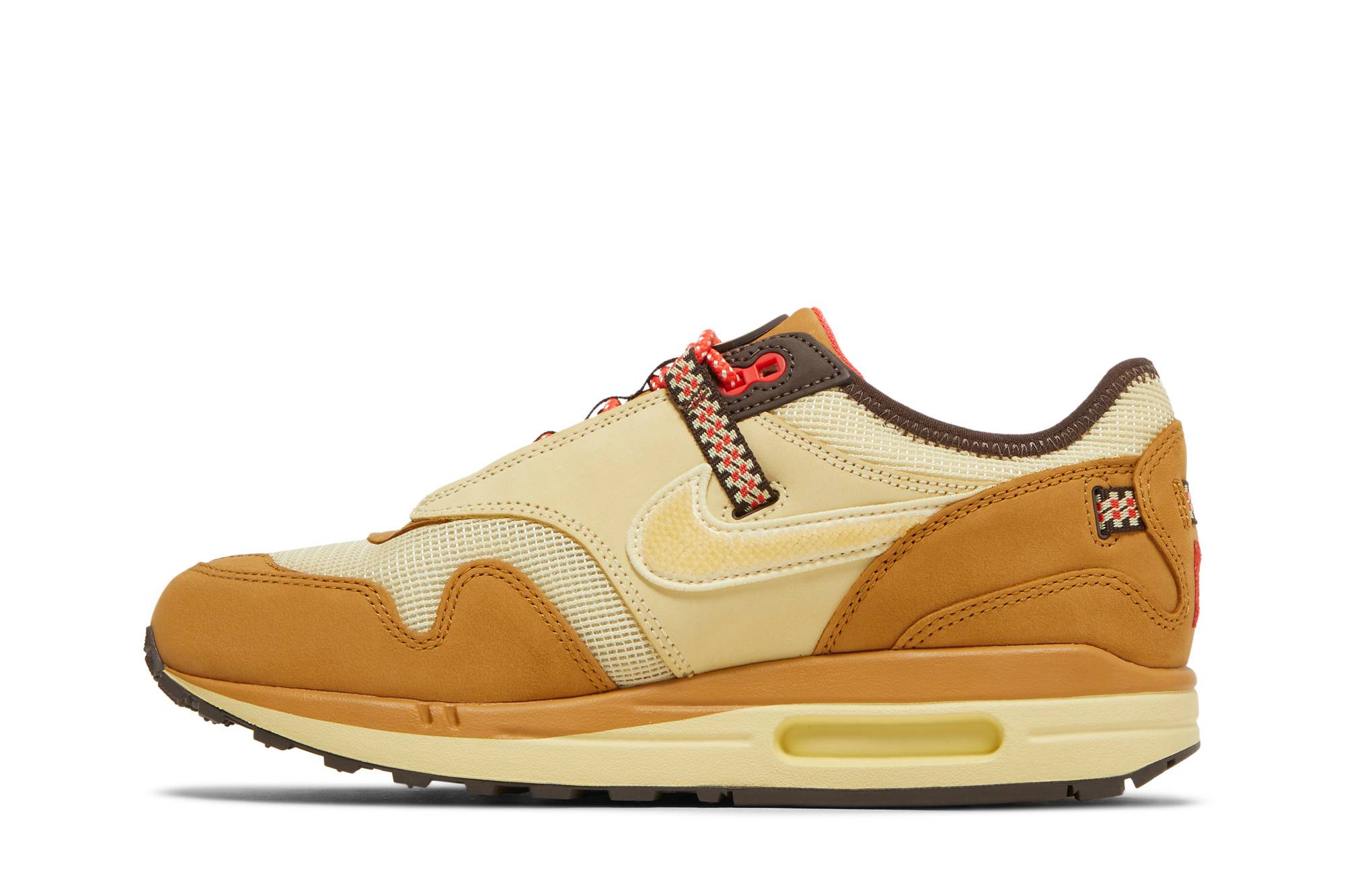 Travis Scott x Nike Air Max 1 'Wheat Lemon Drop' DO9392-701 - Image 3