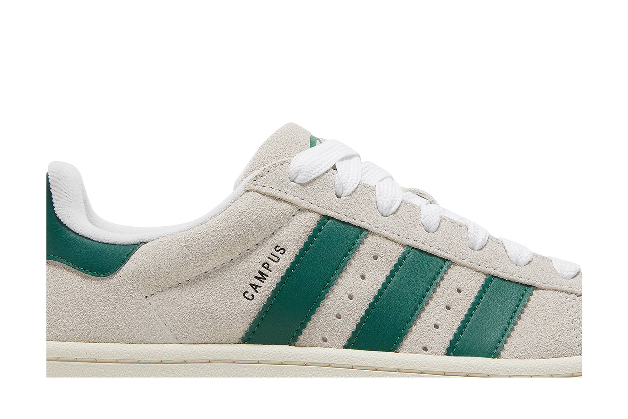 (Women) adidas Campus 00s Crystal White Dark Green GY0038 Moroen - Image 2